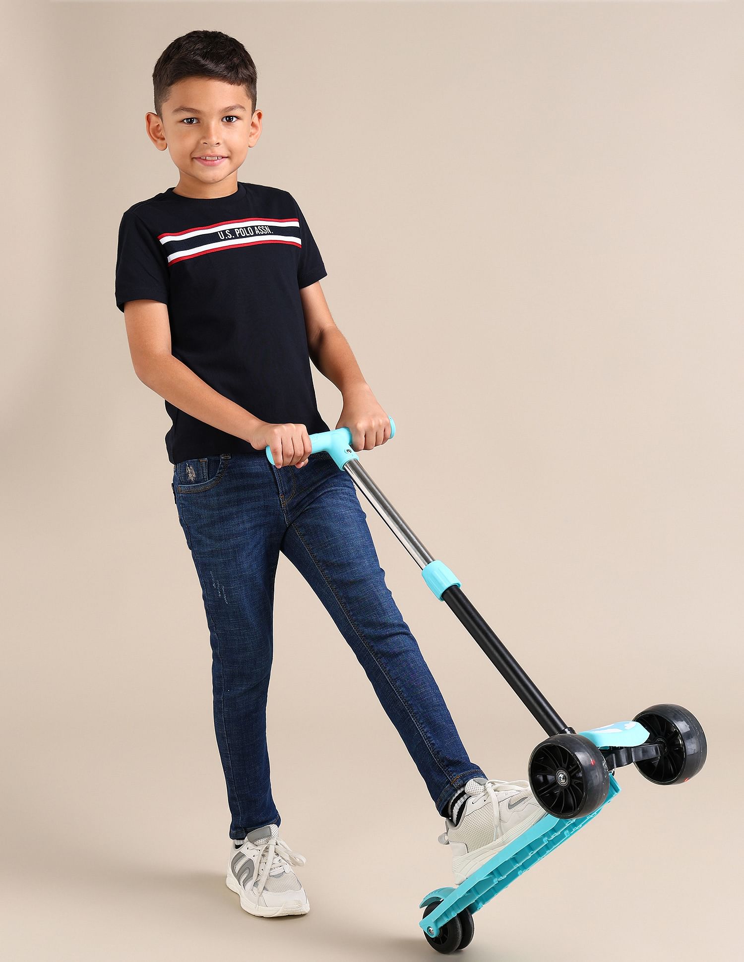 U.S. Polo Assn. Kids Boys Logo Printed T-Shirt