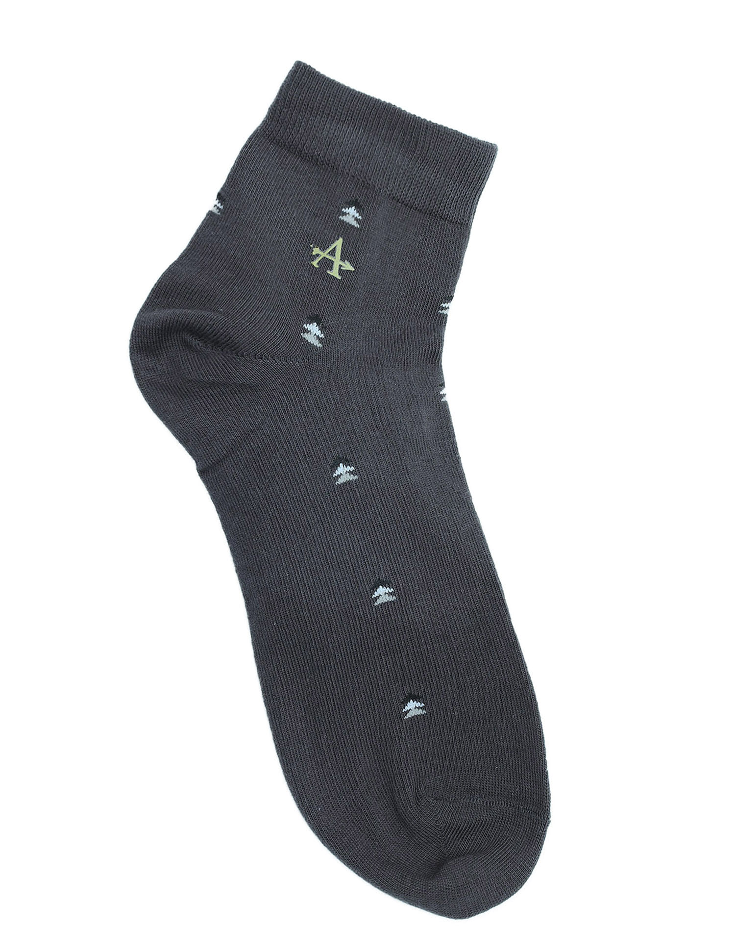 Arrow Mens Printed Ankle Length Cotton Socks - Pack Of 3