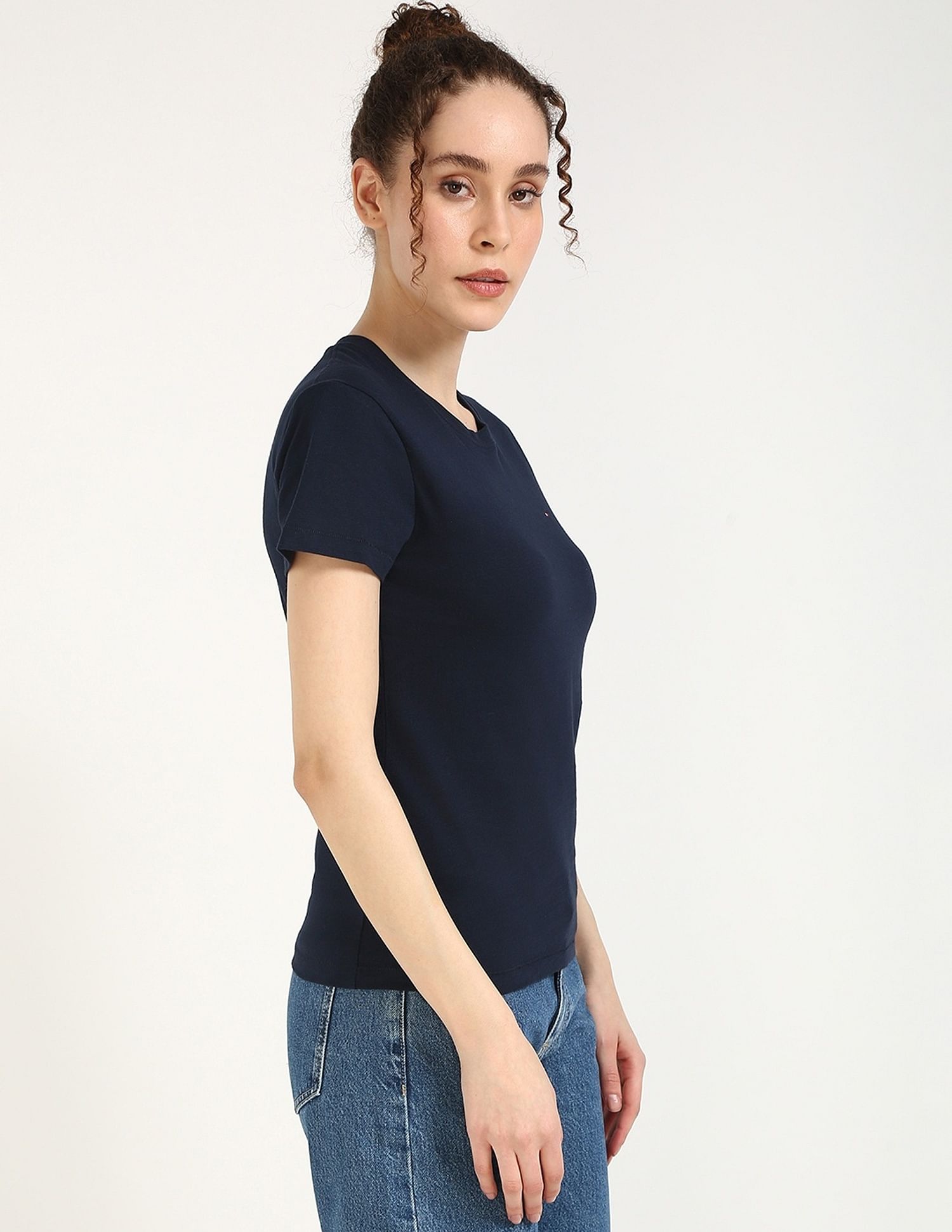 Tommy Hilfiger Solid Regular-Fit Cotton T-Shirt