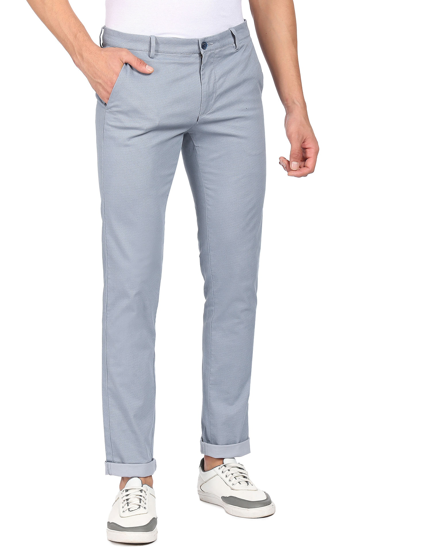 Buy Sky Blue Trousers & Pants for Men by KENNETH COLE Online | Ajio.com