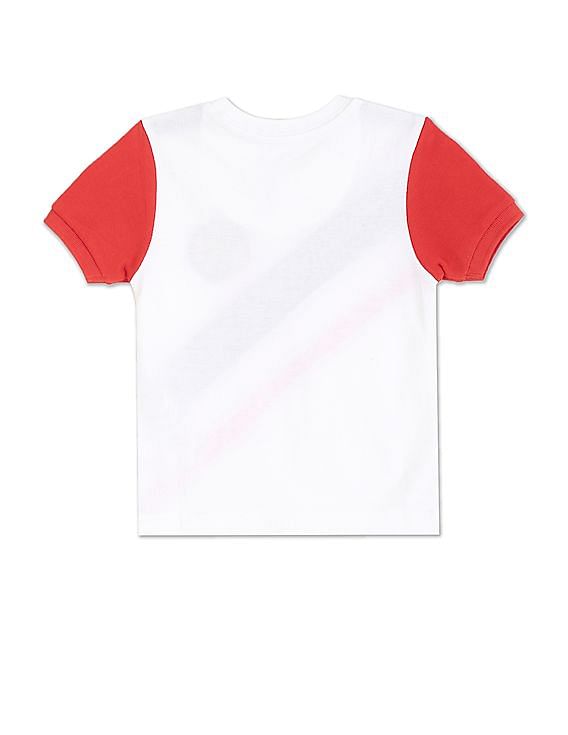 U.S. Polo Assn. Kids Boys Crew Neck Colour Block T-Shirt