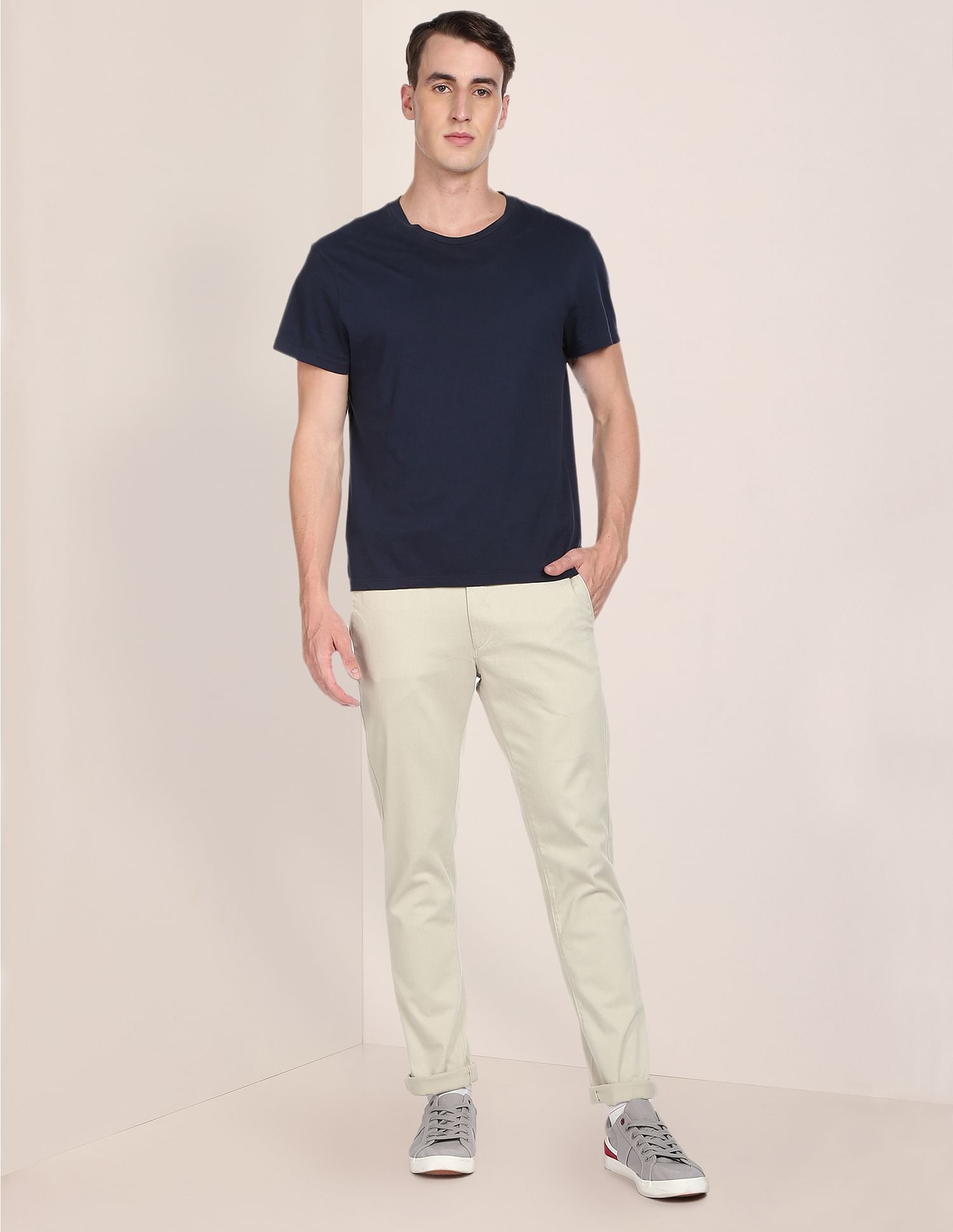 U.S. Polo Assn. Dobby Denver Slim Fit Casual Trousers