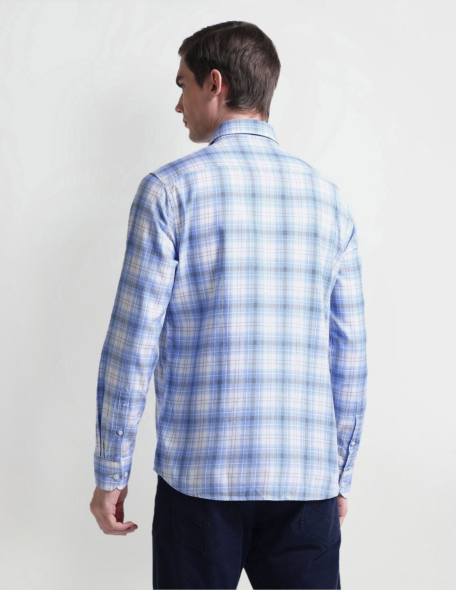 Arrow Sport Tartan Checks Twill Shirt