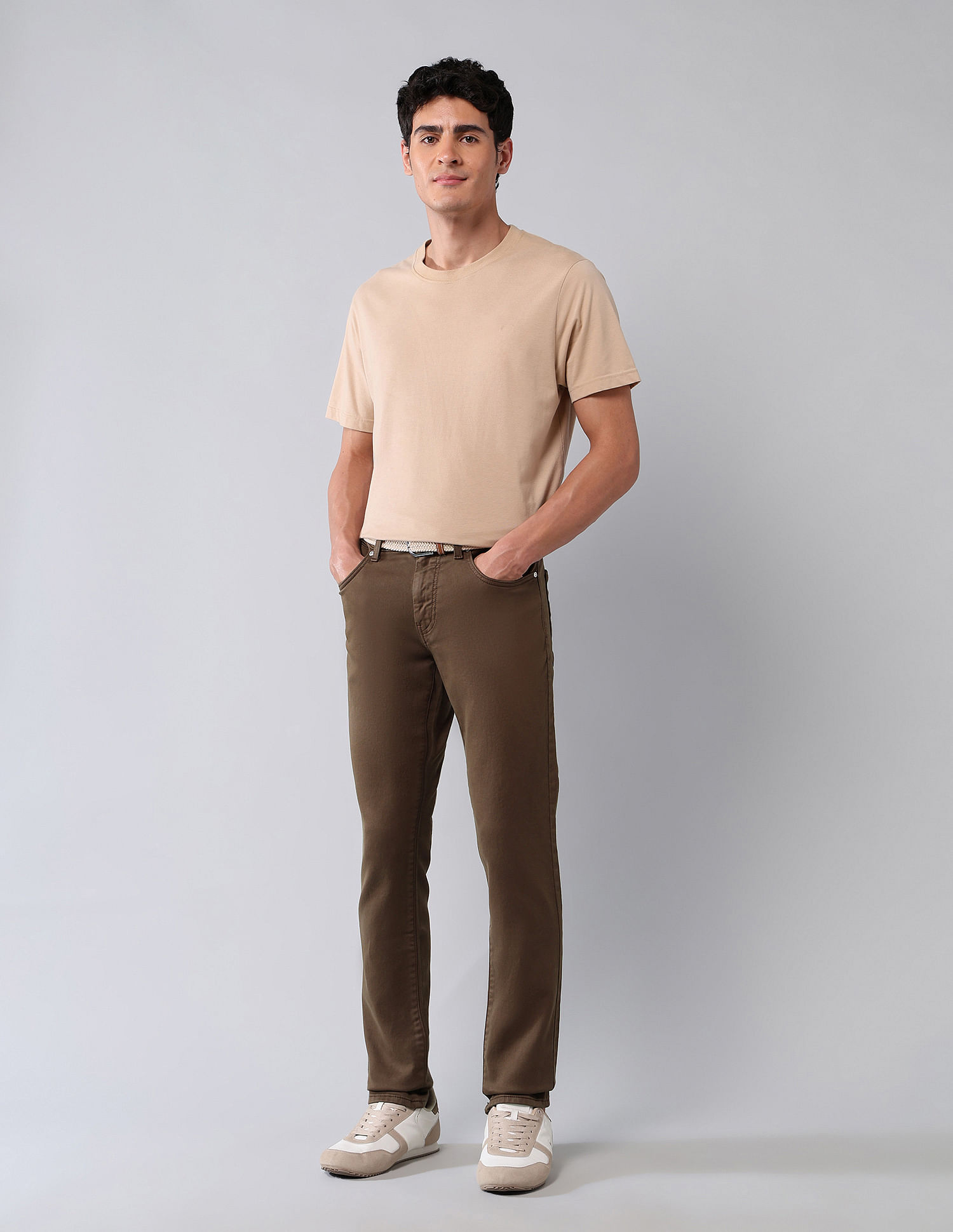 U.S. Polo Assn. Denim Co. Brandon Slim Tapered Fit Brown Jeans