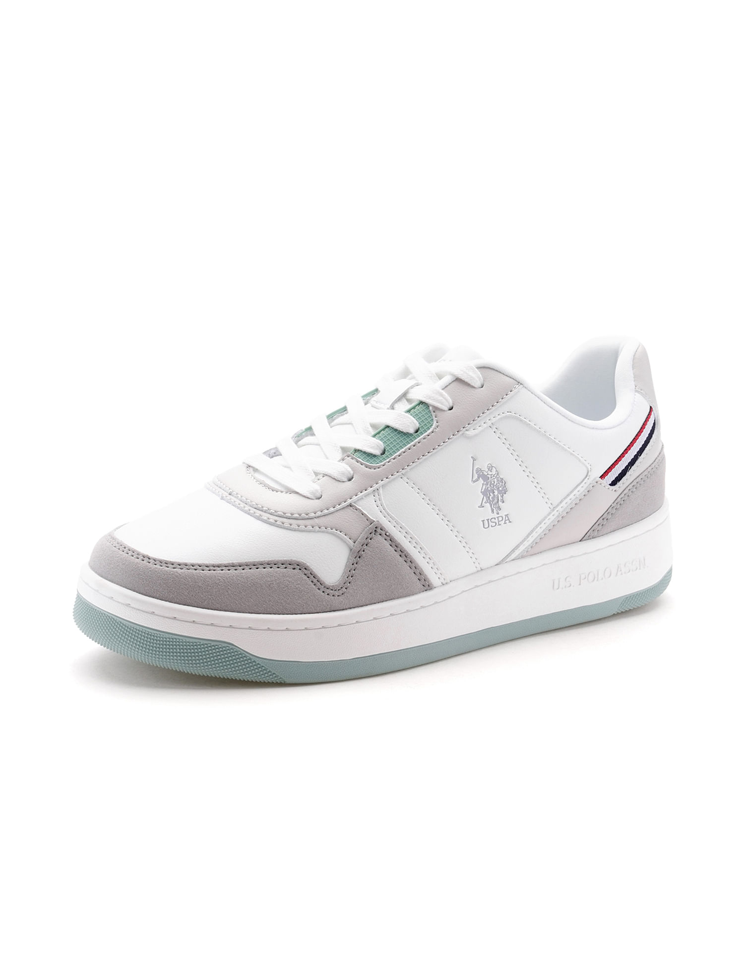 U.S. Polo Assn. Men Joas Grey Retro Court Sneakers