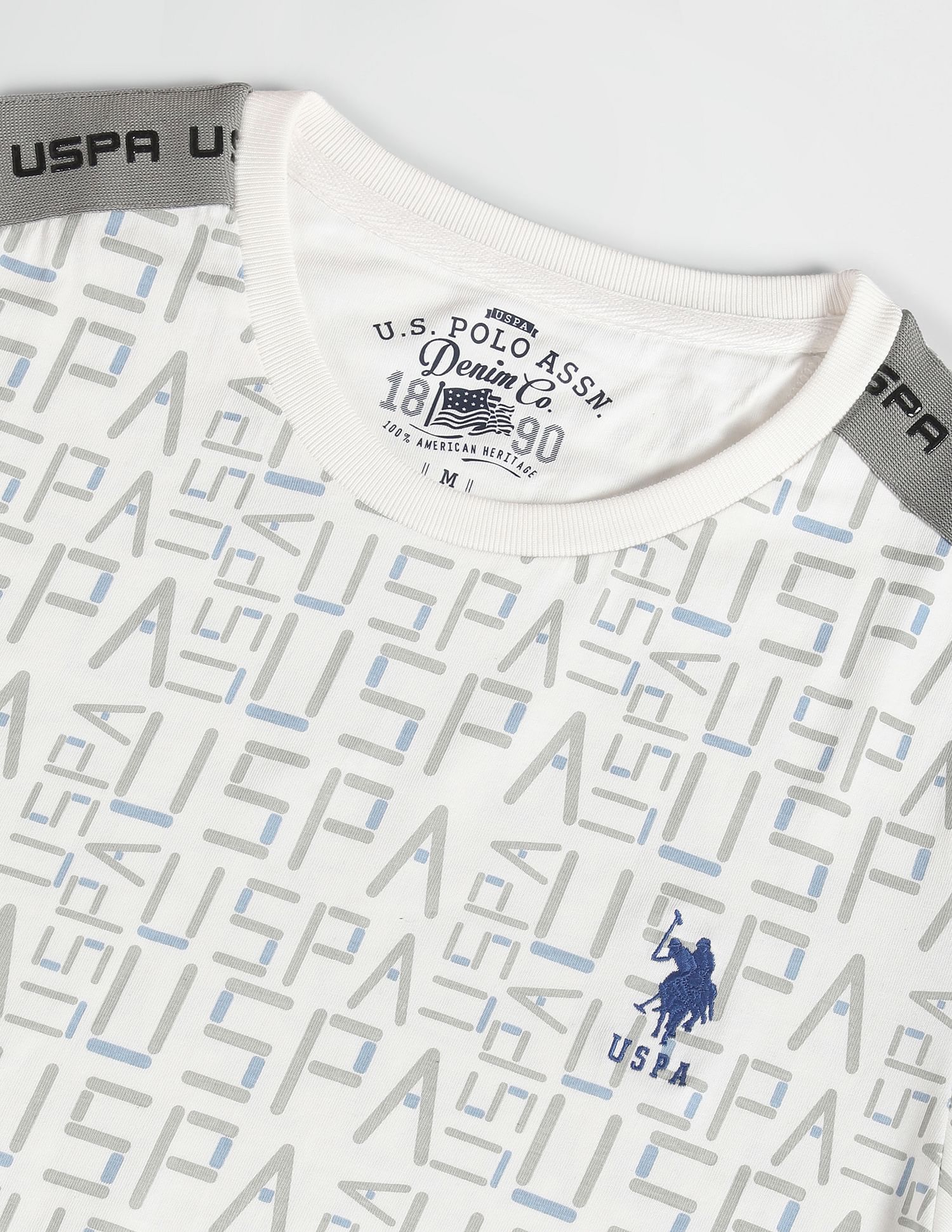 U.S. Polo Assn. Denim Co. Crew Neck Brand Print T-Shirt