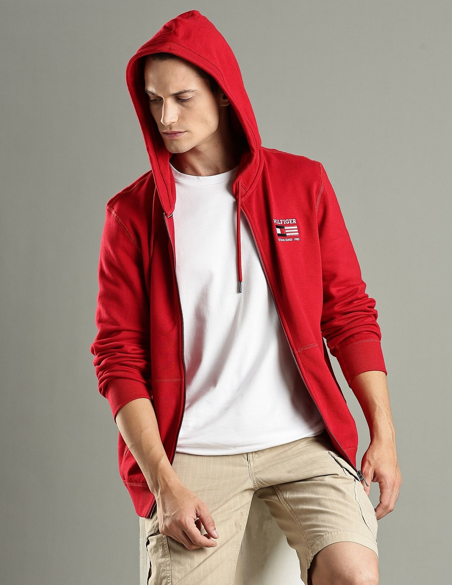 Tommy Hilfiger Embroidered Logo Regular Fit Cotton Sweatshirt