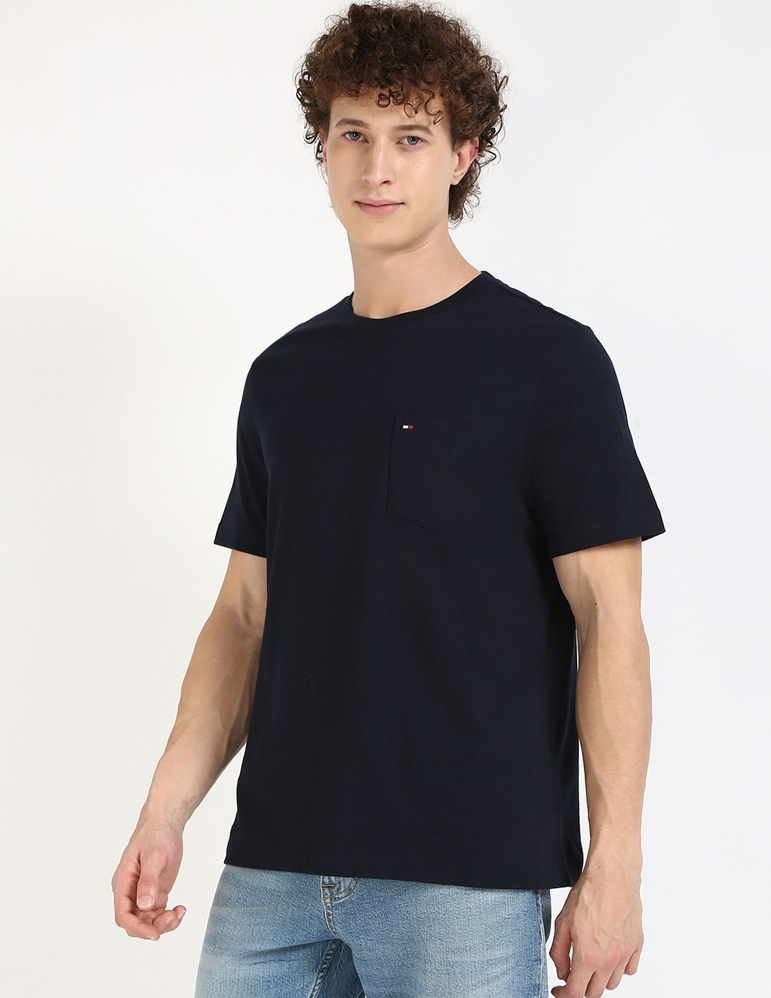 Tommy Hilfiger Solid Regular-Fit Cotton T-Shirt