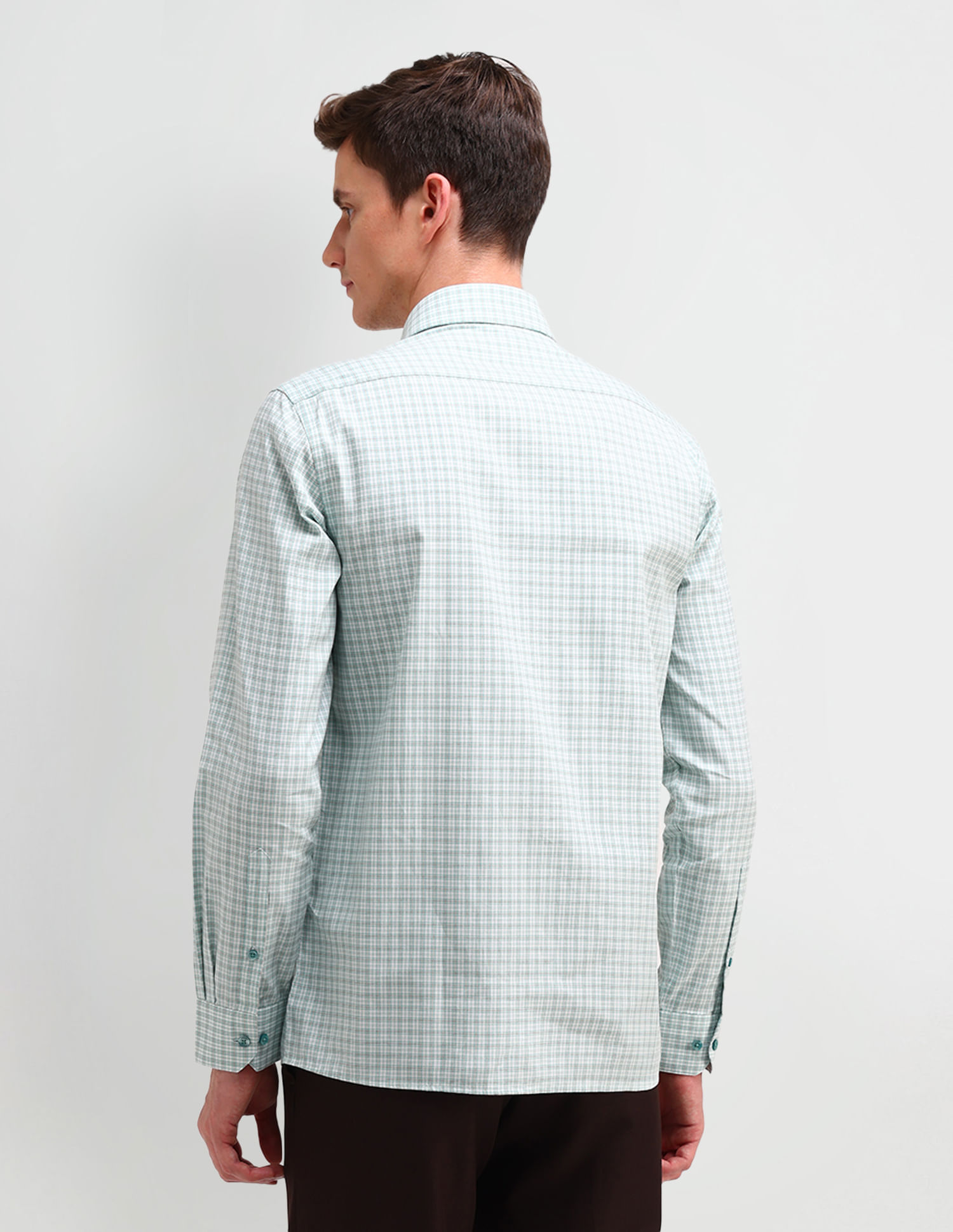 Arrow Slim Fit Plaid Checked Shirt