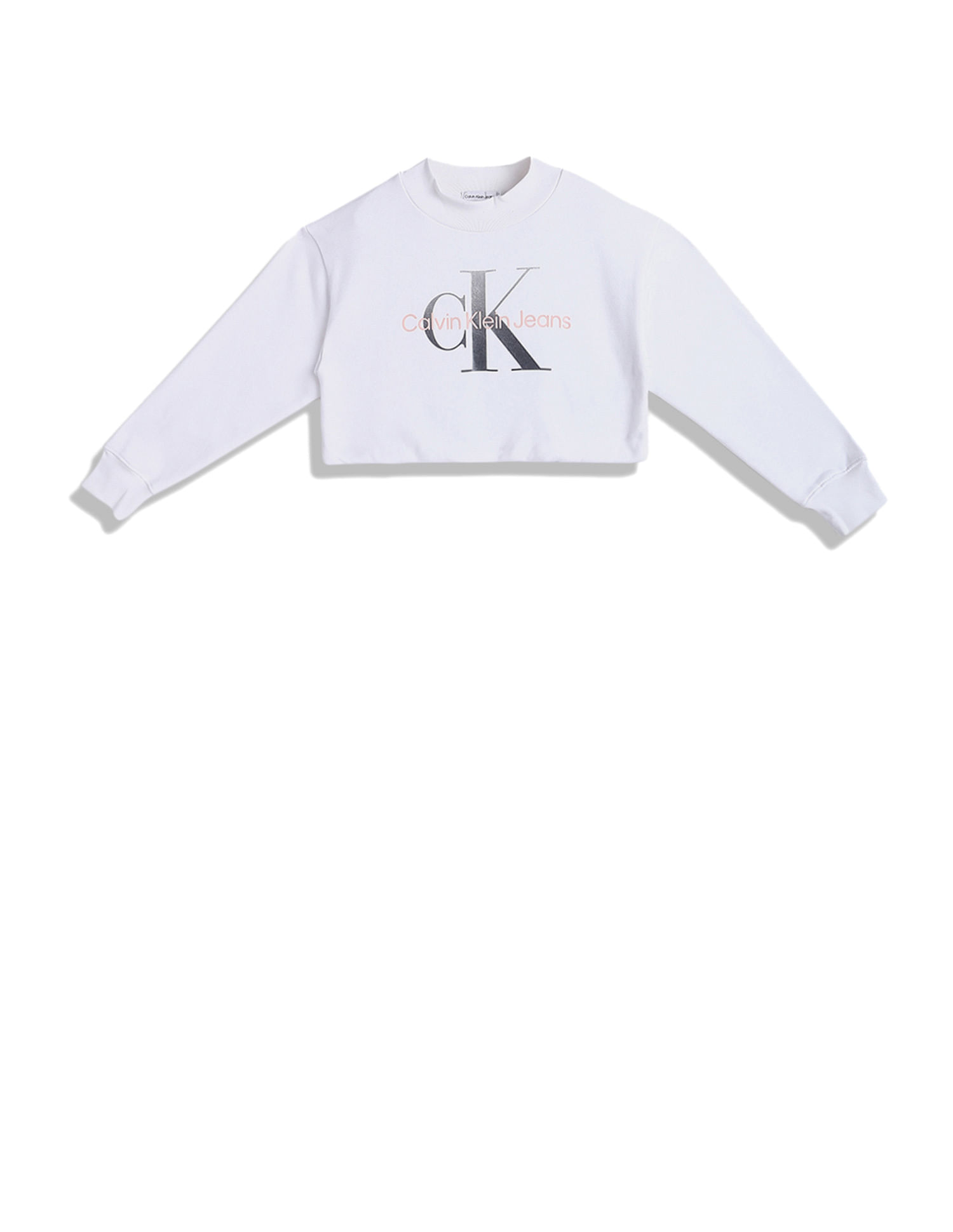 white monogram sweatshirt