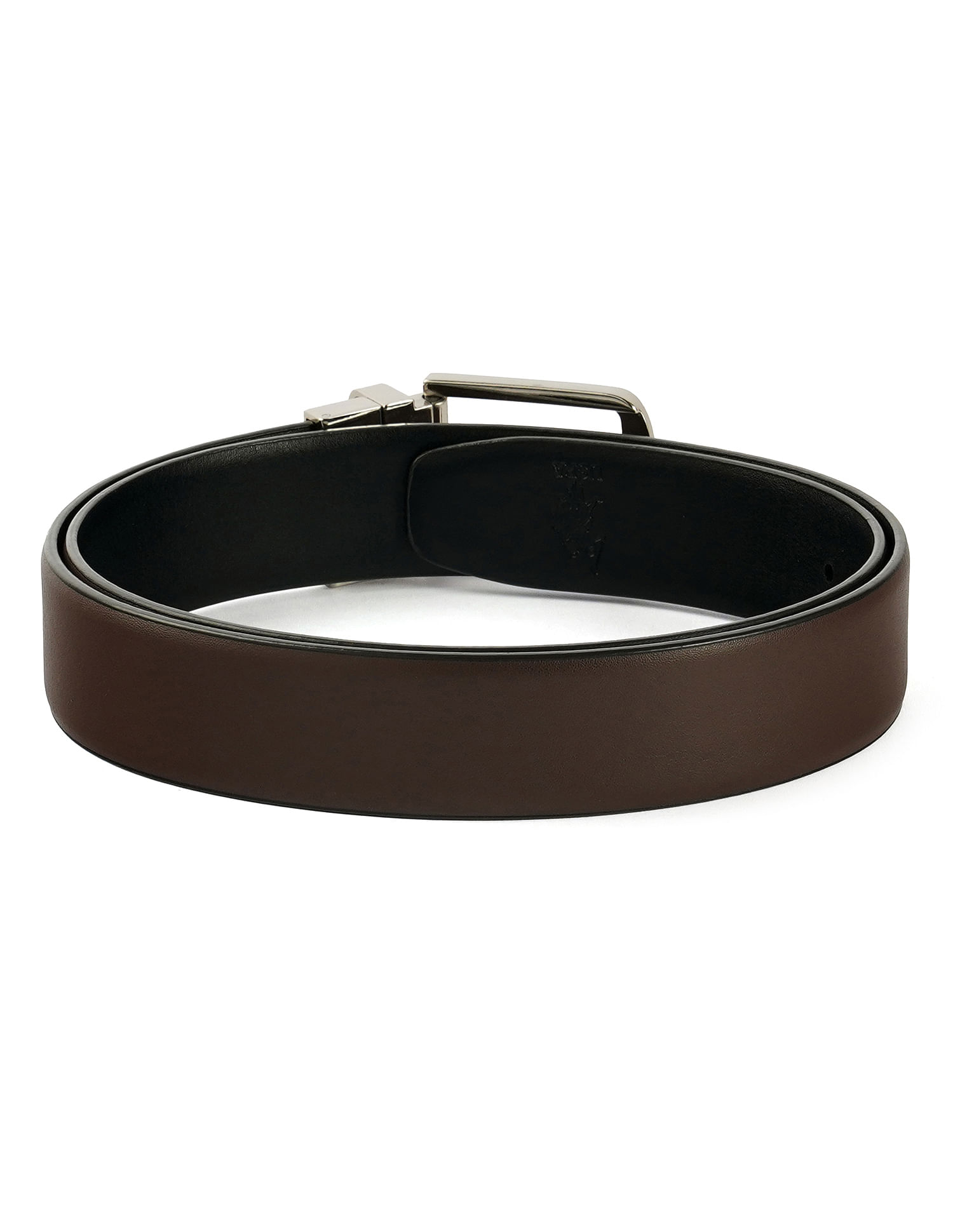 Buy U.S. Polo Assn. Leather Metallic Buckle Belt - NNNOW.com