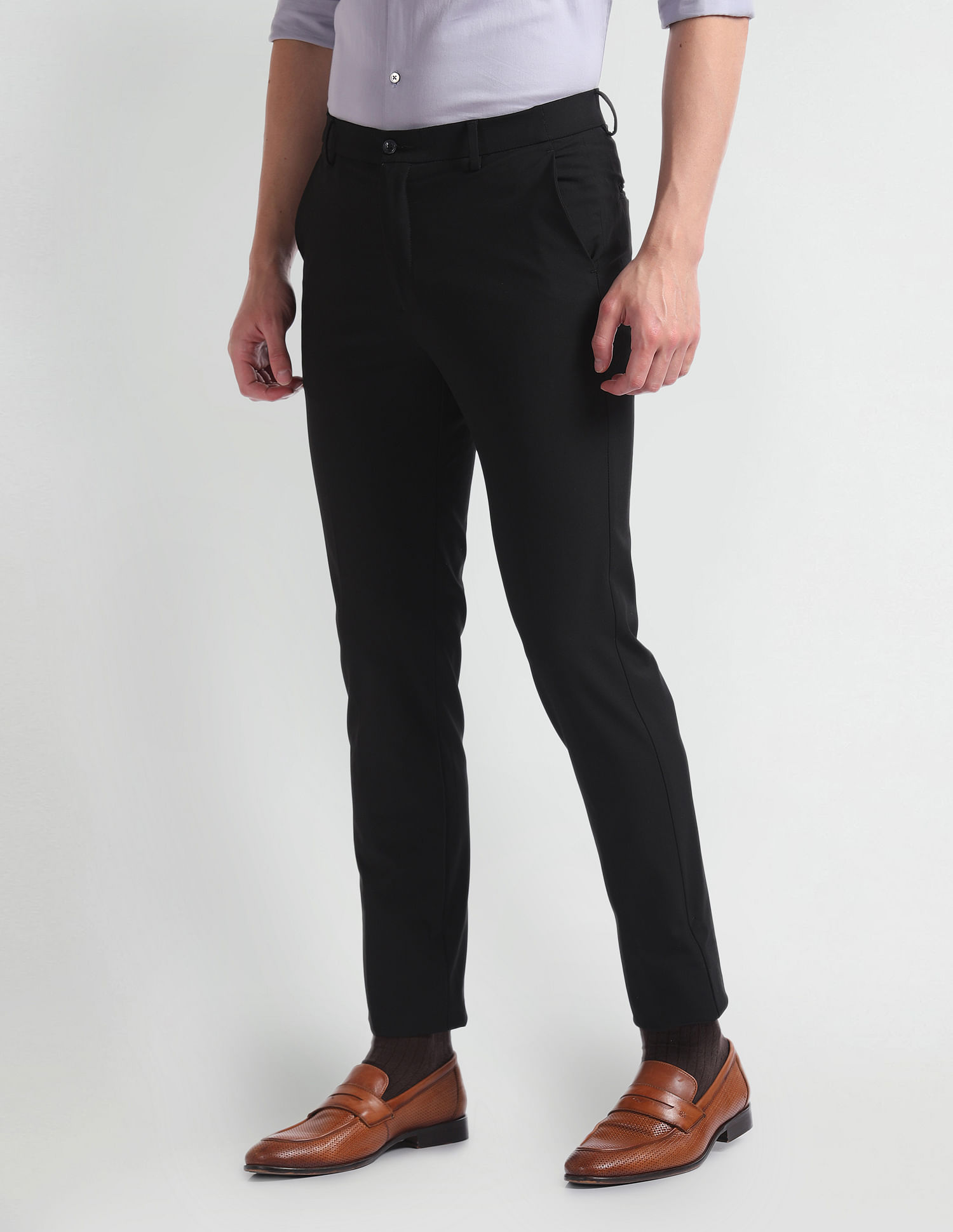 Arrow Newyork Mid Rise Super Slim Fit Trousers