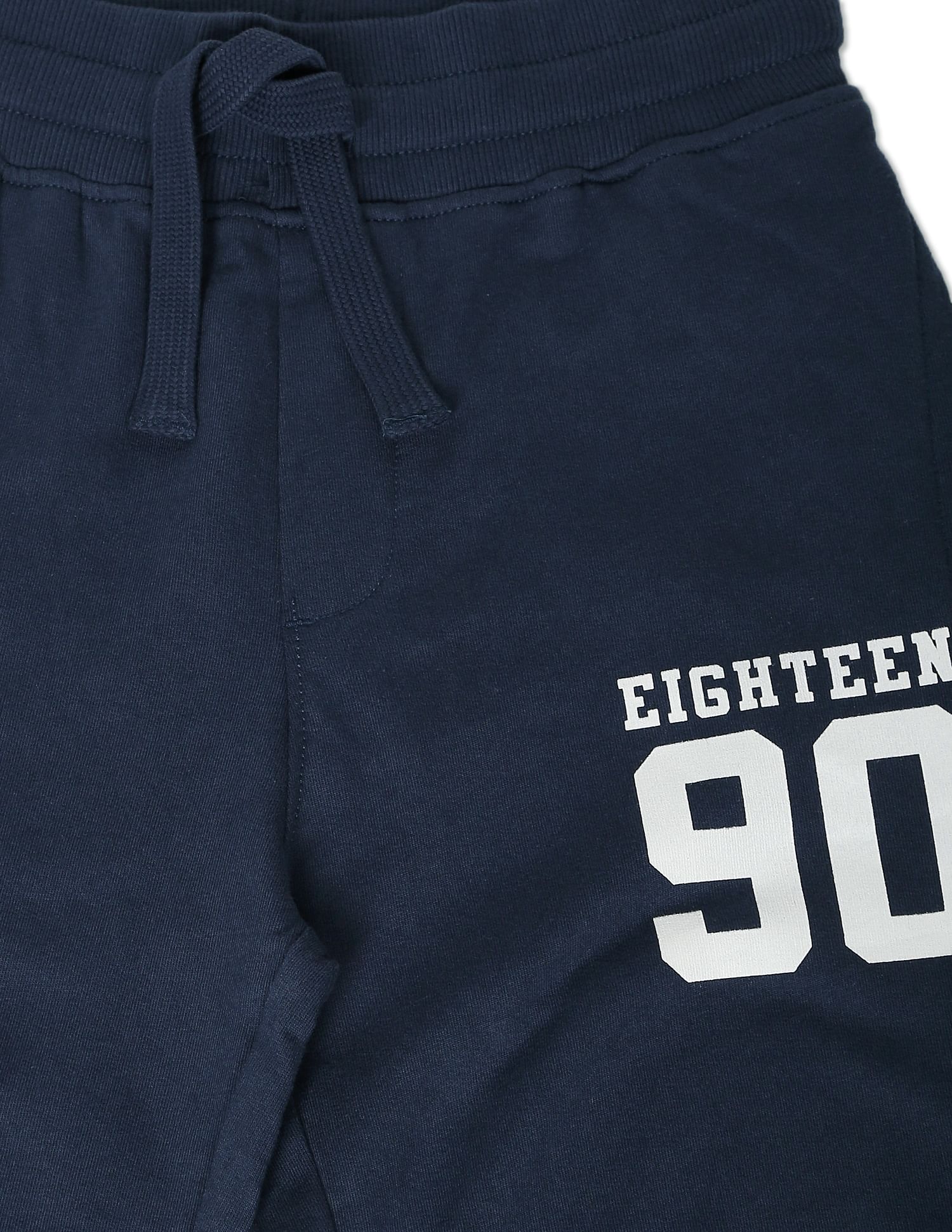 U.S. Polo Assn. Kids Boys Navy Mid Rise Solid Track Pants