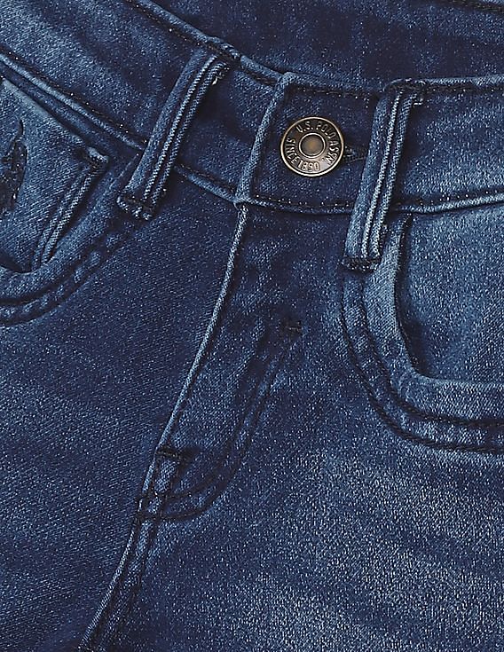 U.S. Polo Assn. Kids Mid Rise Slim Fit Jeans