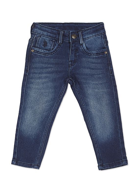 U.S. Polo Assn. Kids Mid Rise Slim Fit Jeans