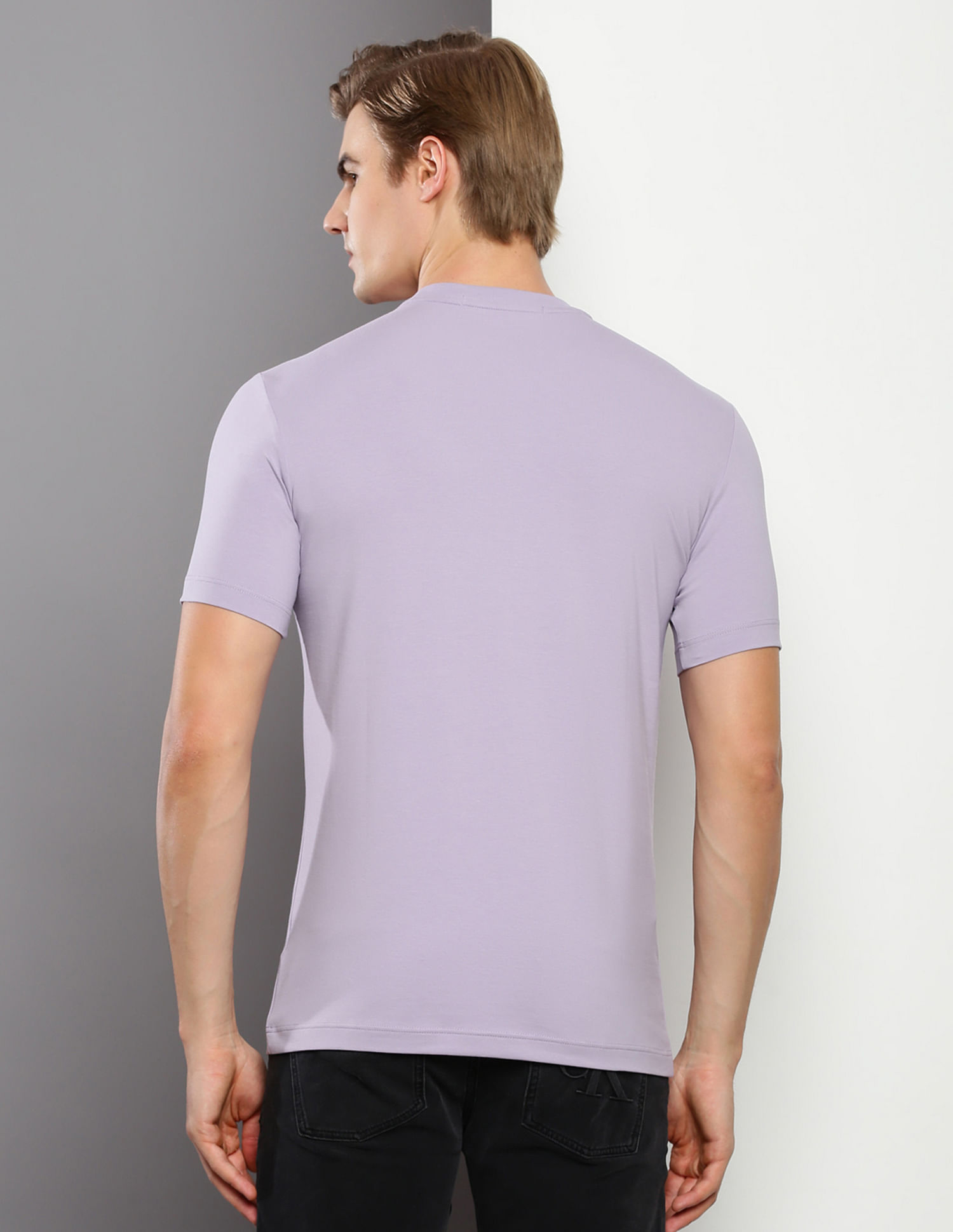 Calvin Klein Foil Brand Print Slim Fit T-Shirt