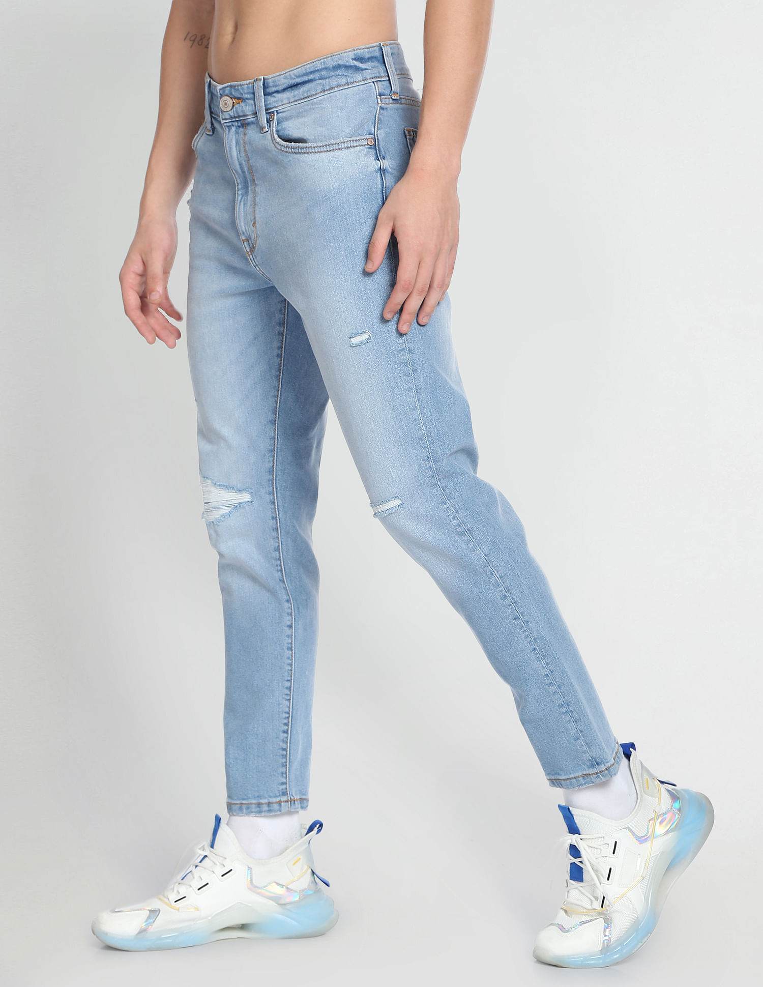 Flying Machine Mankle Slim Fit Whiskered Classic Vintage Jeans