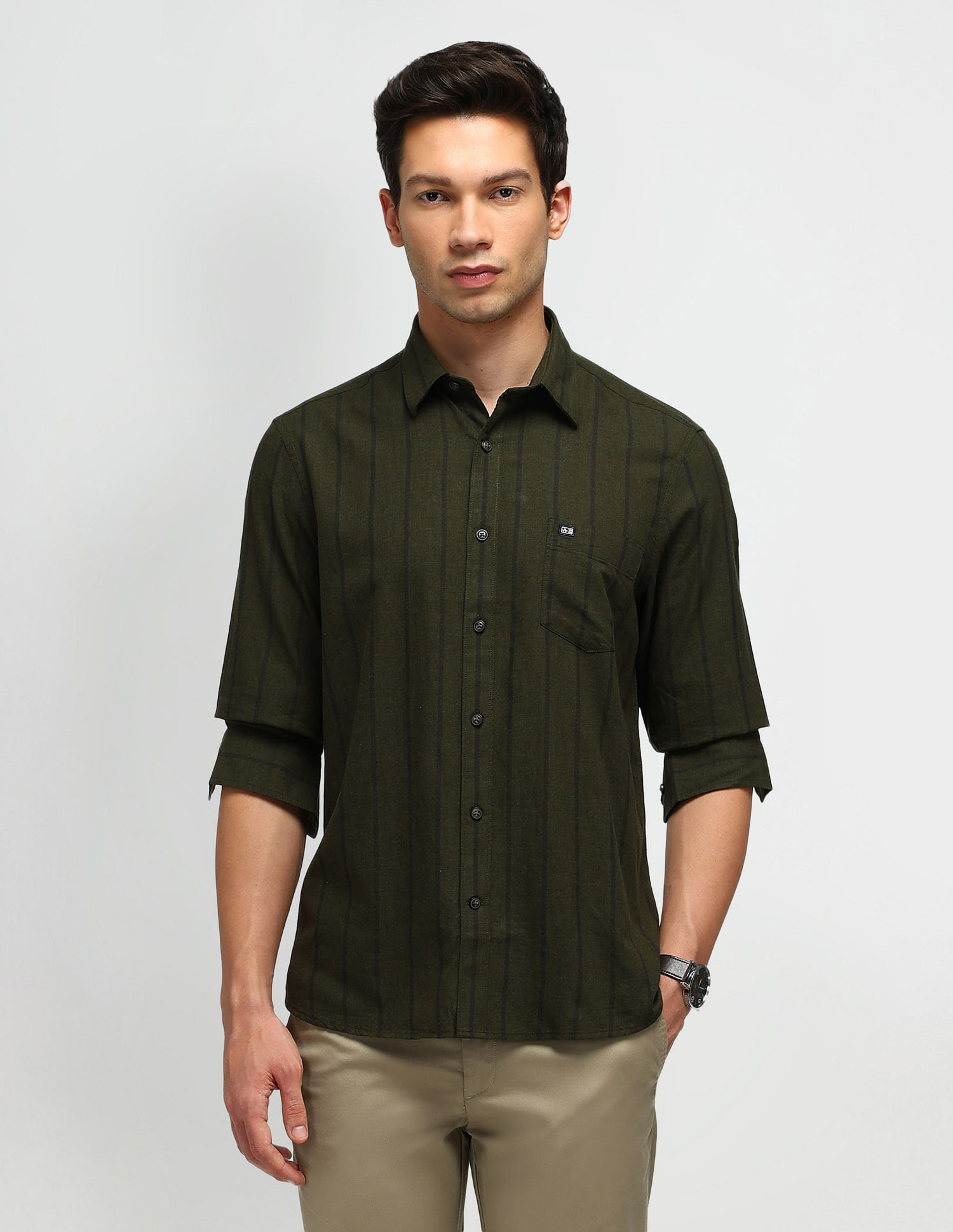 Arrow Sport Tailored Fit Cotton Shirt