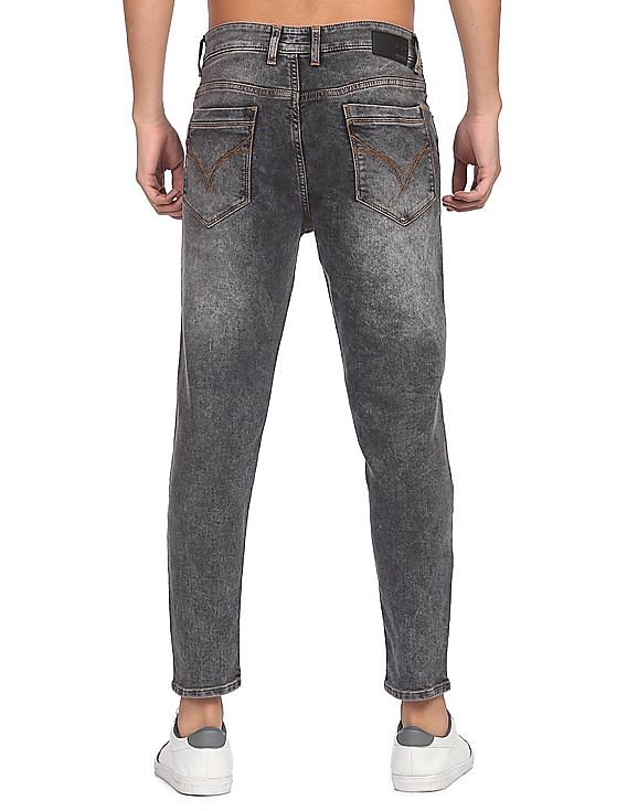 Flying Machine Mankle Slim Fit Acid Wash Jeans