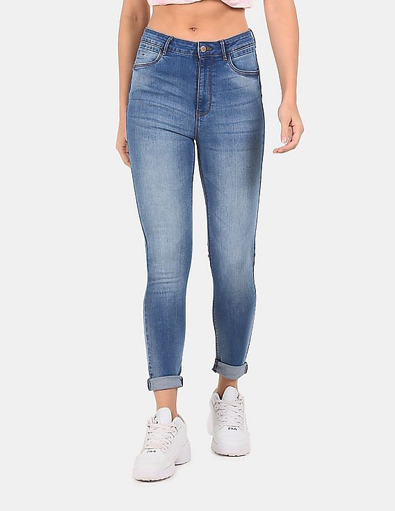 Flying Machine Women High Rise Twiggy Super Skinny Fit Jeans