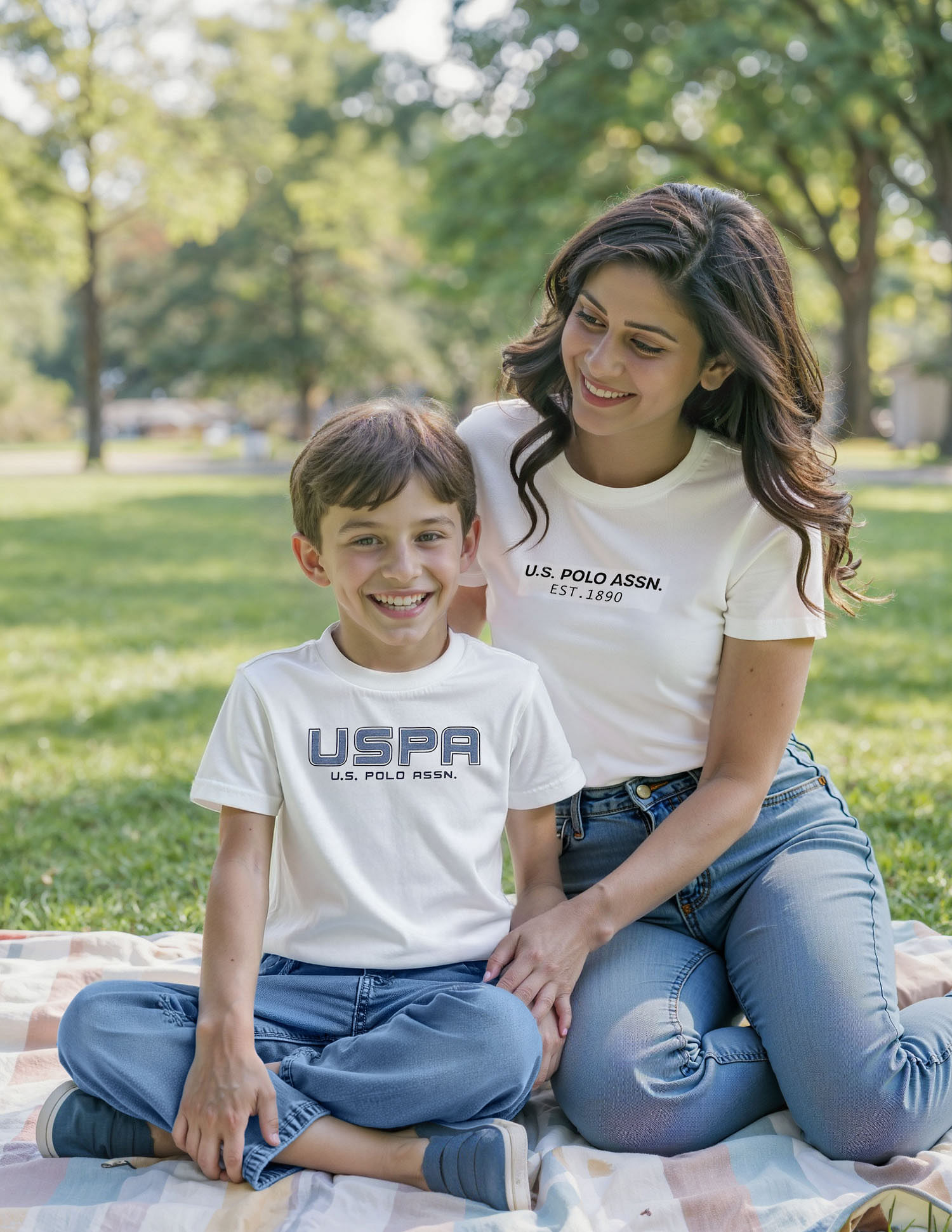 U.S. Polo Assn. Kids Boys Regular Fit Brand Printed T-Shirt