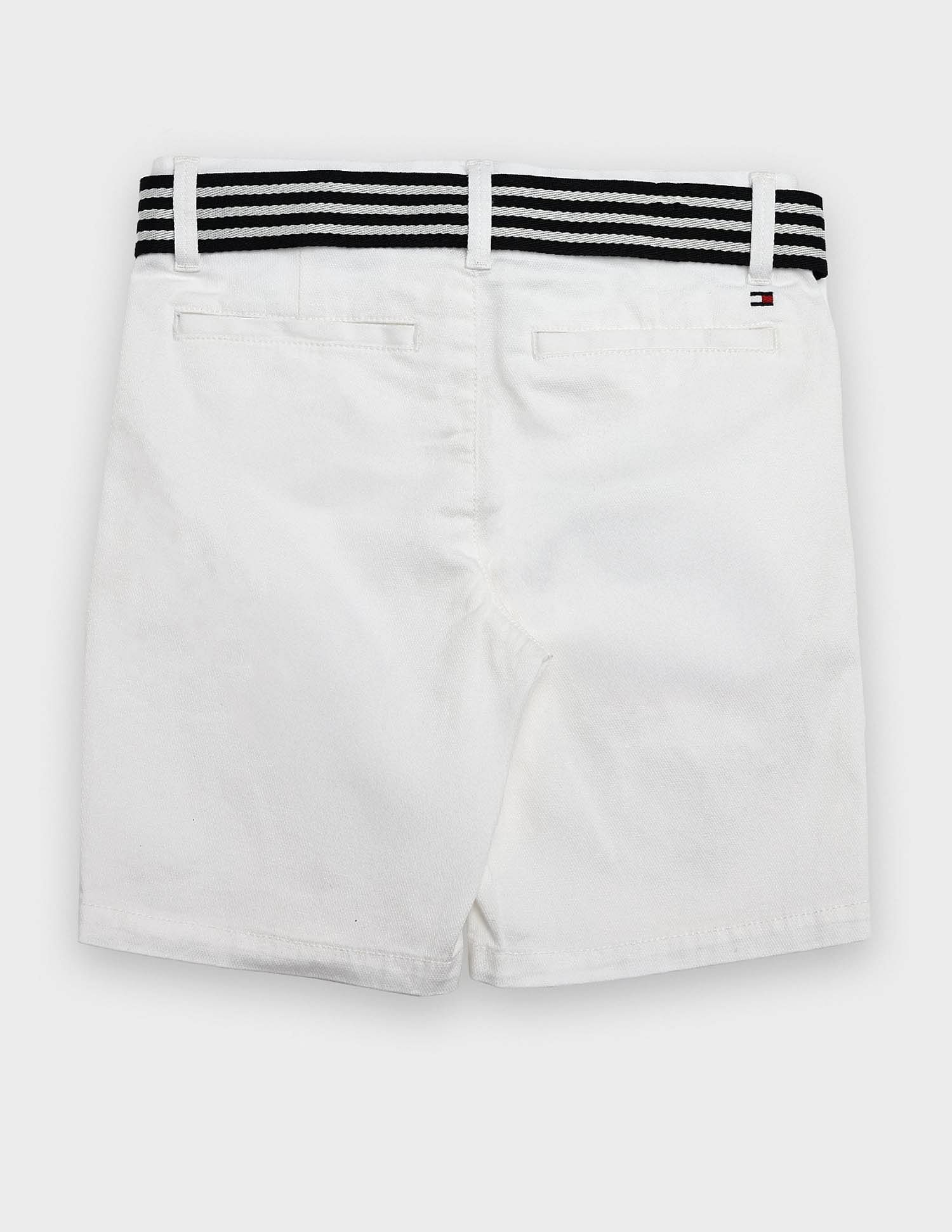 Tommy Hilfiger Kids Boys Solid Regular-Fit Cotton Shorts