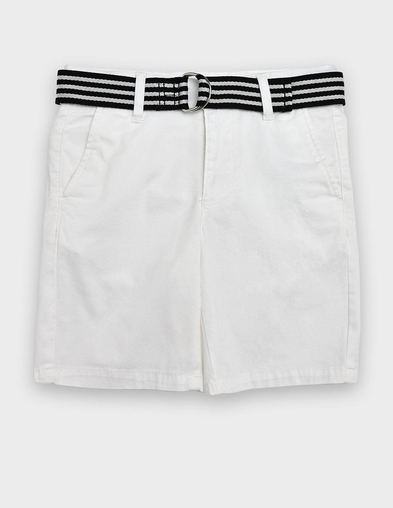 Tommy Hilfiger Kids Boys Solid Regular-Fit Cotton Shorts