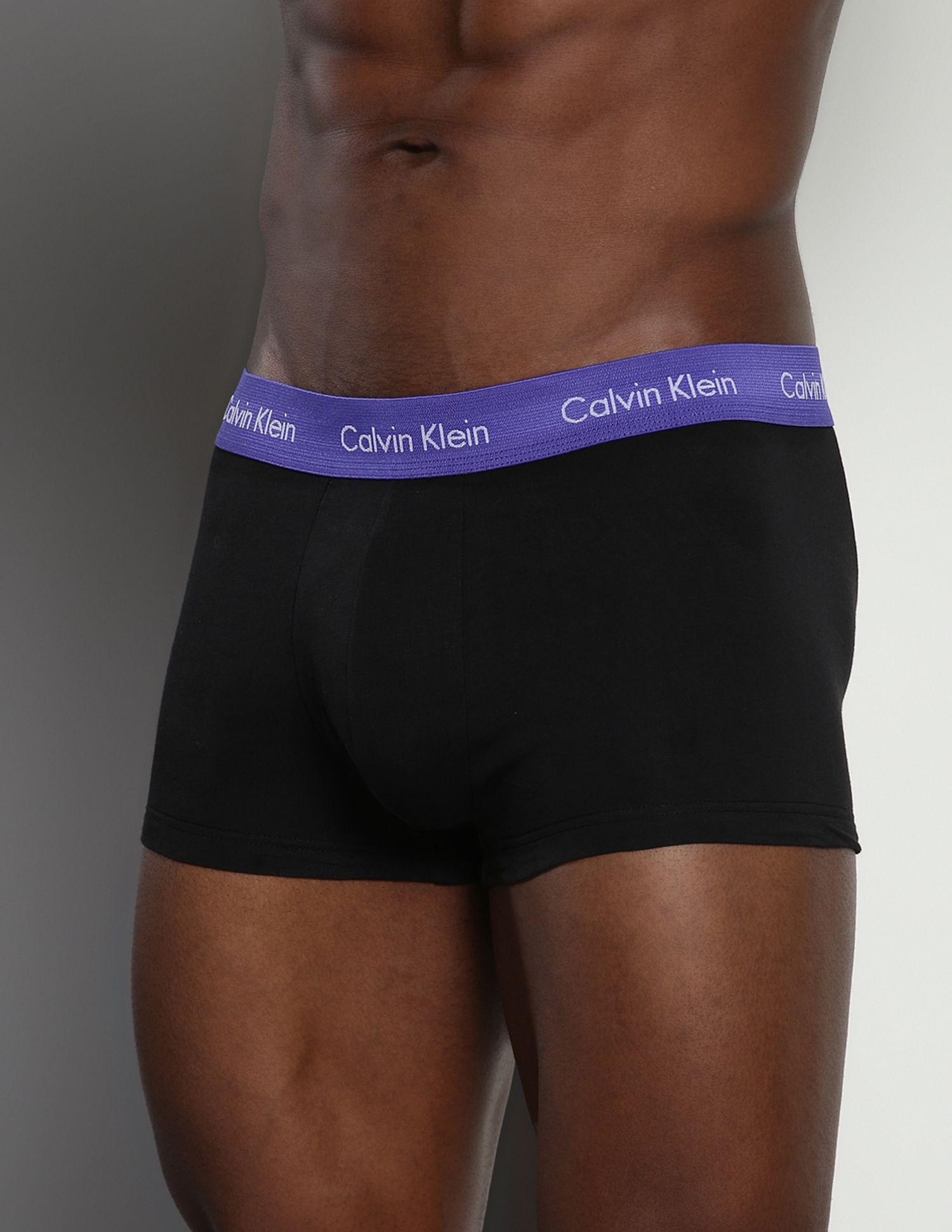 Calvin Klein Underwear Cotton Spandex Low Rise Trunks - Pack Of 3