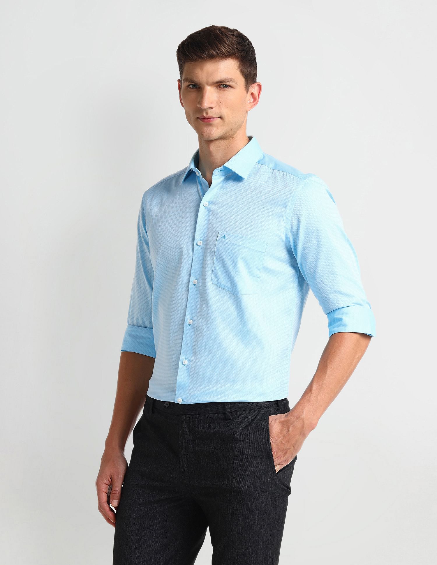 Arrow Manhattan Slim Dobby Shirt