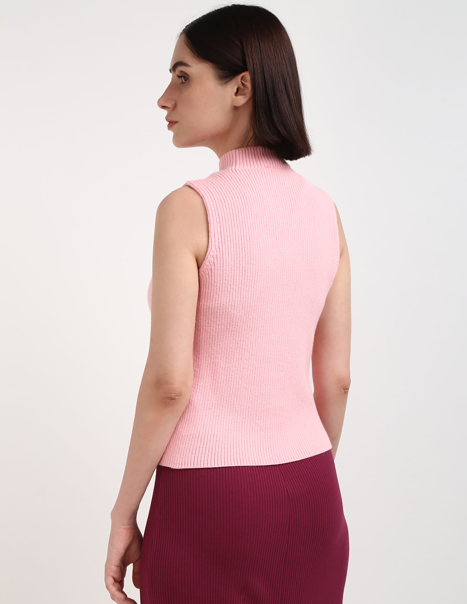 Buy Tommy Hilfiger Sleeveless High Neck Sweater - Main Image