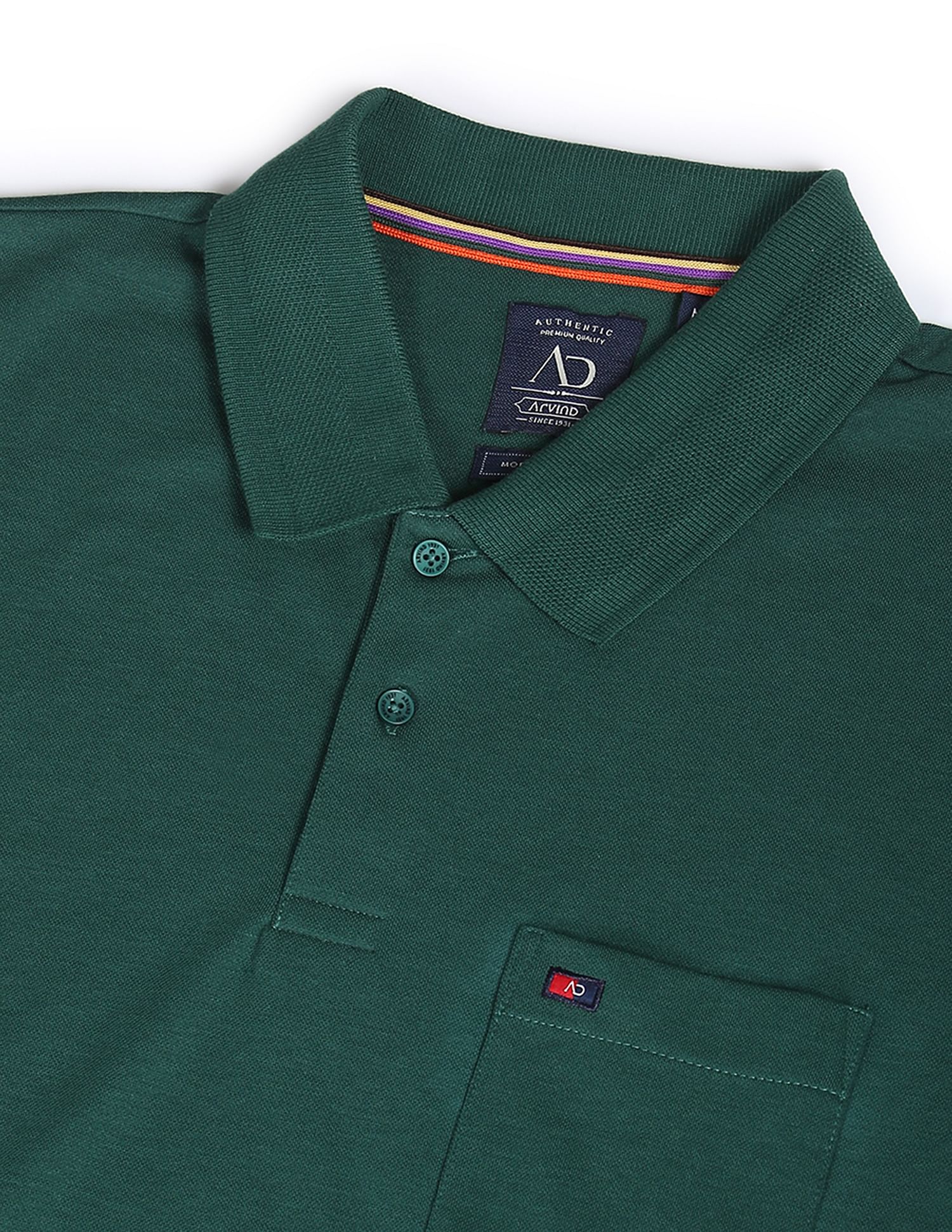 AD by Arvind Chest Pocket Easy Polo Shirt