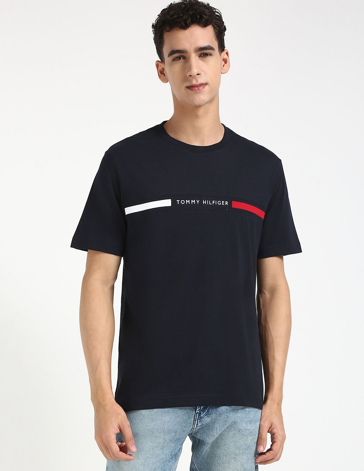 Tommy Hilfiger Embroidered Logo Regular-Fit Cotton T-Shirt