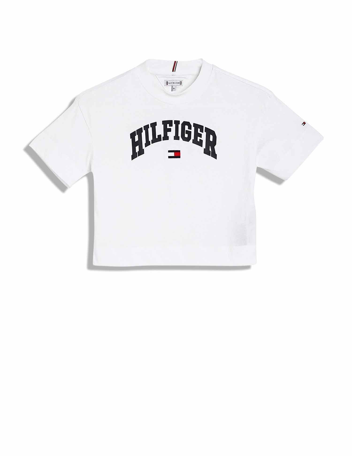Tommy Hilfiger Kids Girls Logo Relaxed-Fit Cotton T-Shirt