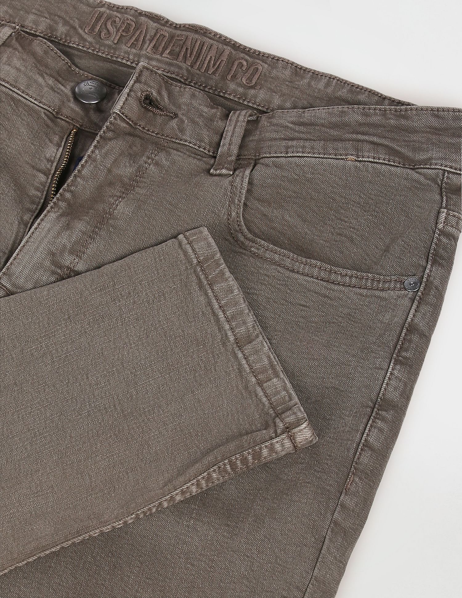 U.S. Polo Assn. Denim Co. Brandon Slim Tapered Fit Olive Jeans