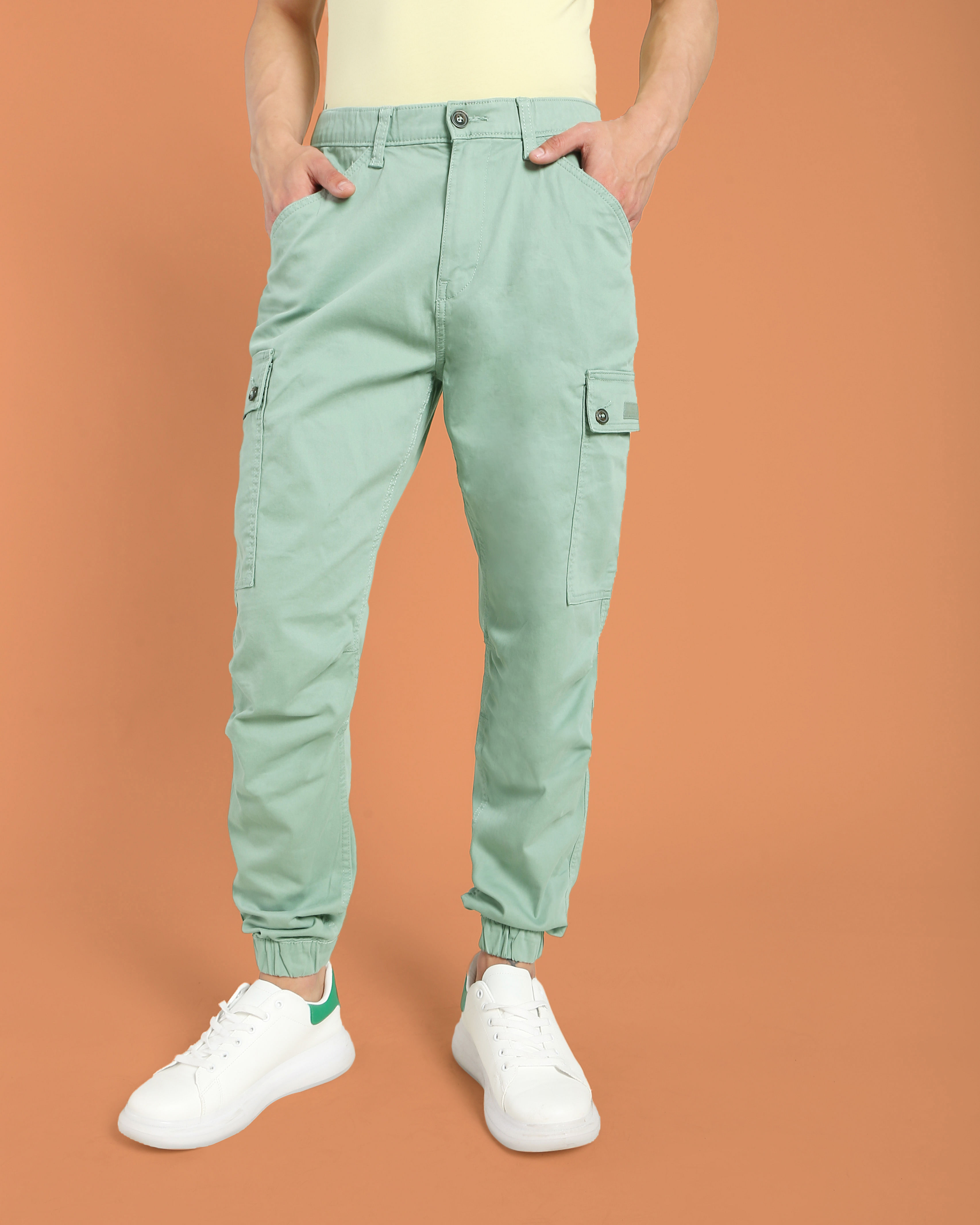 Pistachio Green Cargo Trousers – YITAI