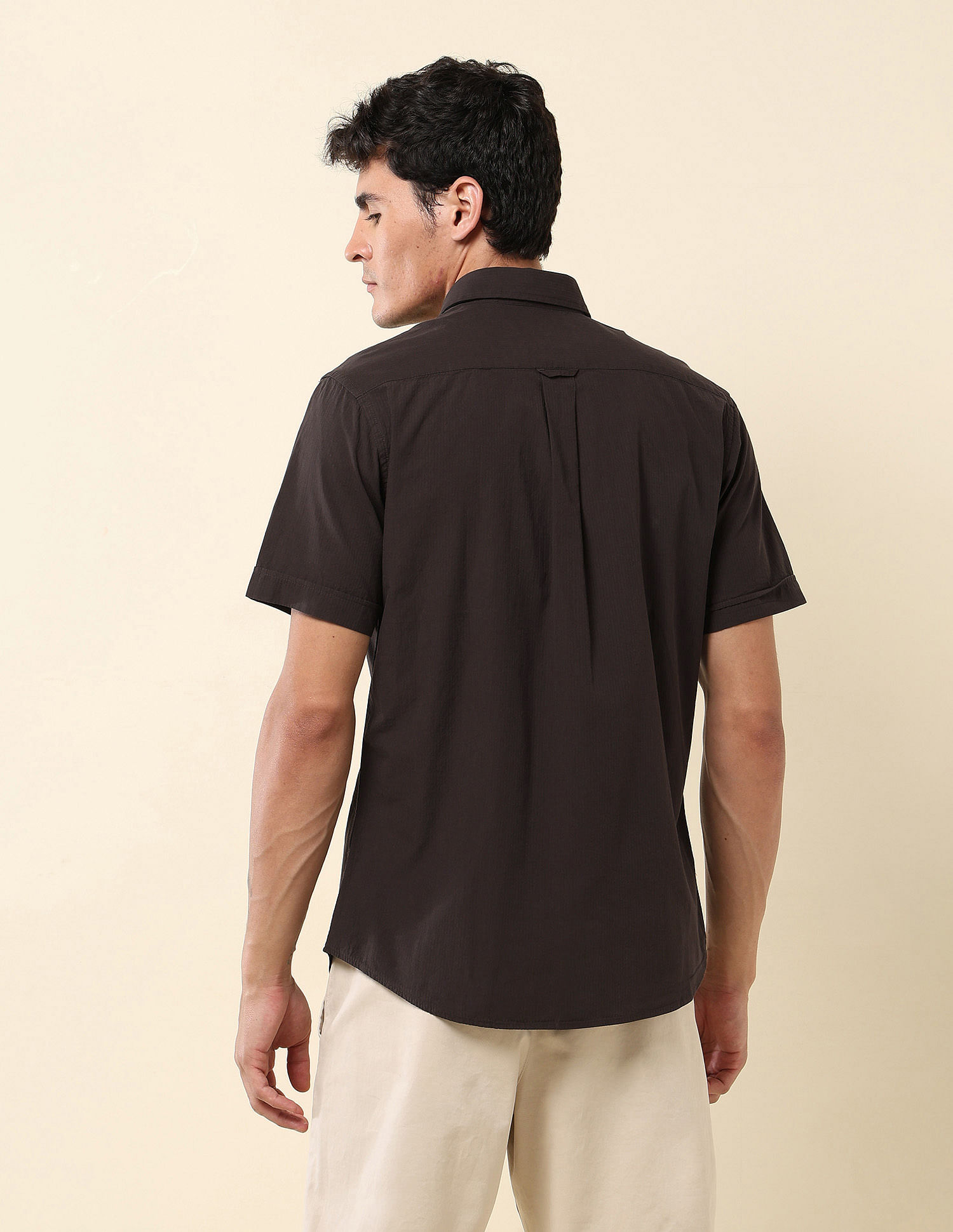 U.S. Polo Assn. Textured Pure Cotton Shirt