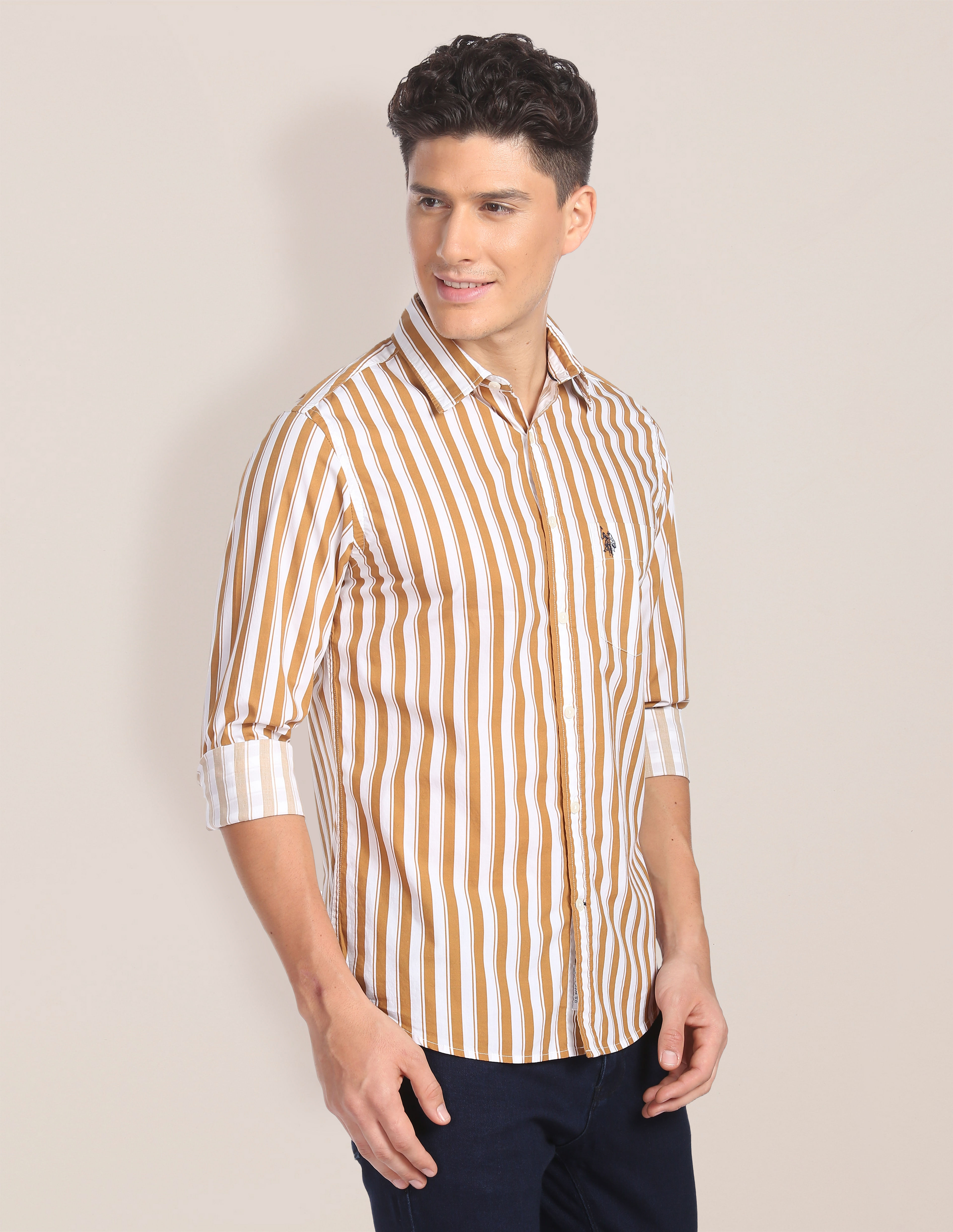 Buy U.S. Polo Assn. Vertical Stripe Cotton Shirt - NNNOW.com