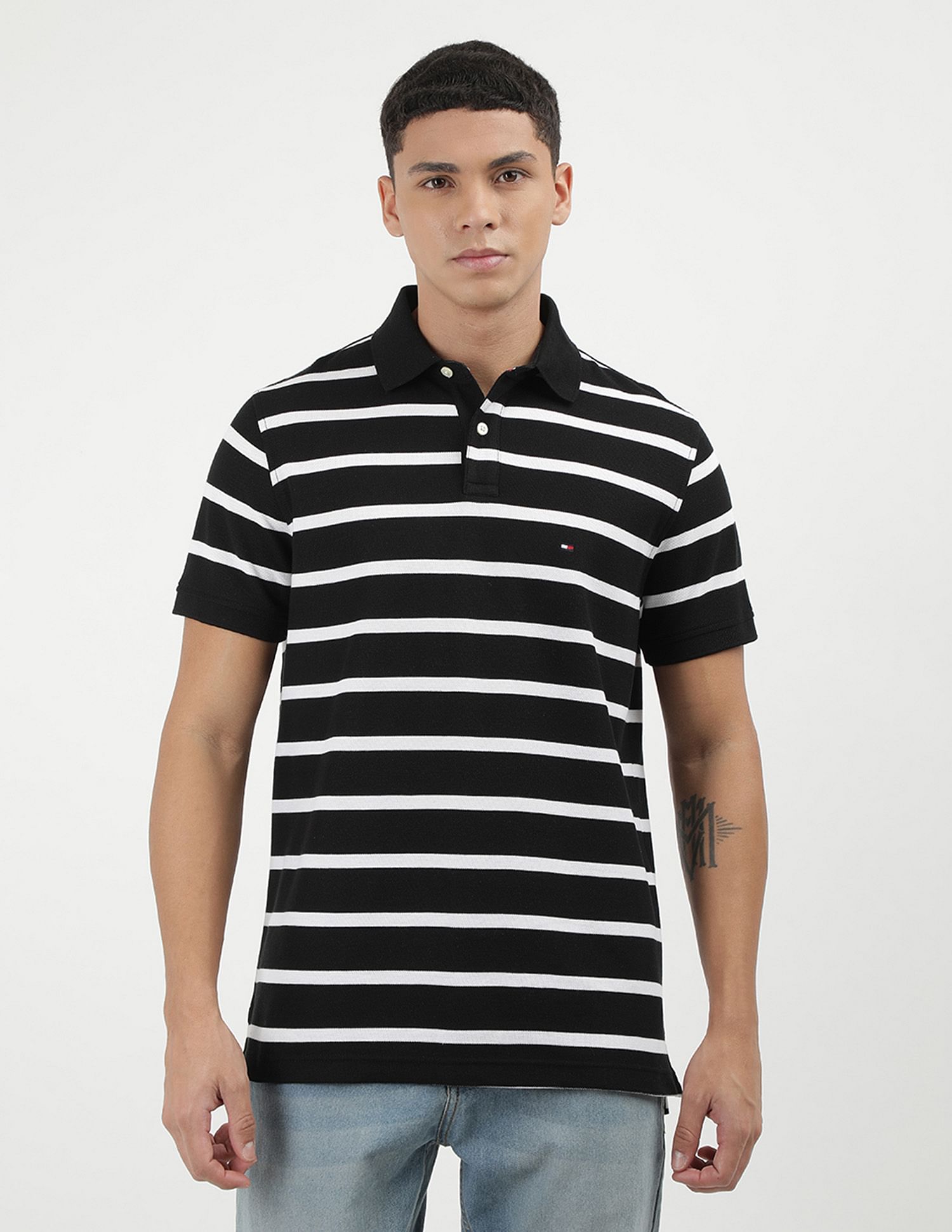 Tommy Hilfiger Regular Refined Stripe Polo Shirt