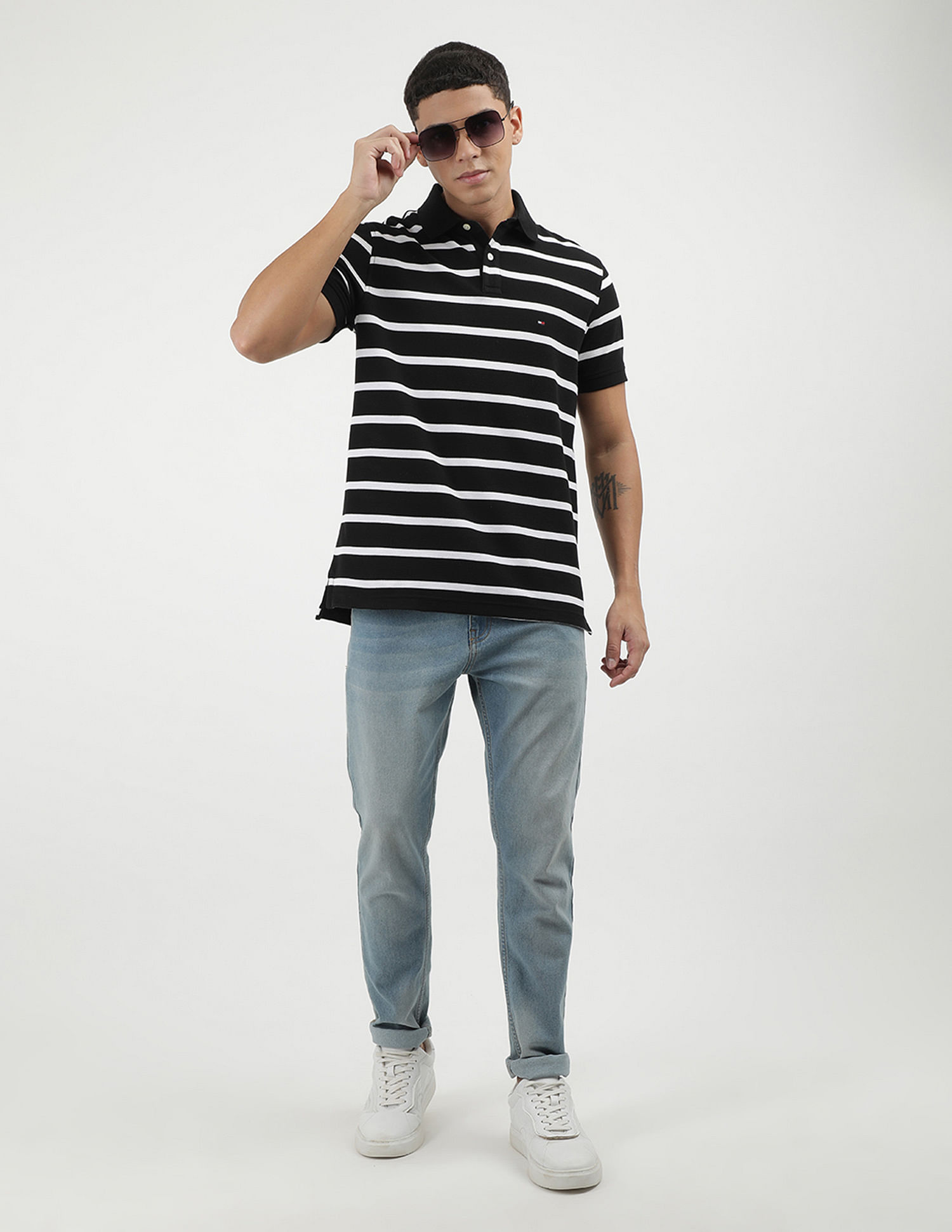Tommy Hilfiger Regular Refined Stripe Polo Shirt