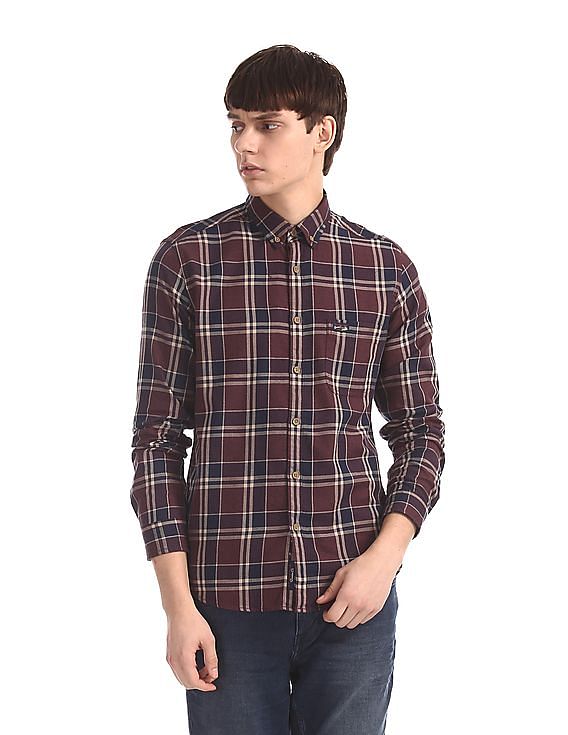 U.S. Polo Assn. Denim Co. Button Down Collar Check Shirt