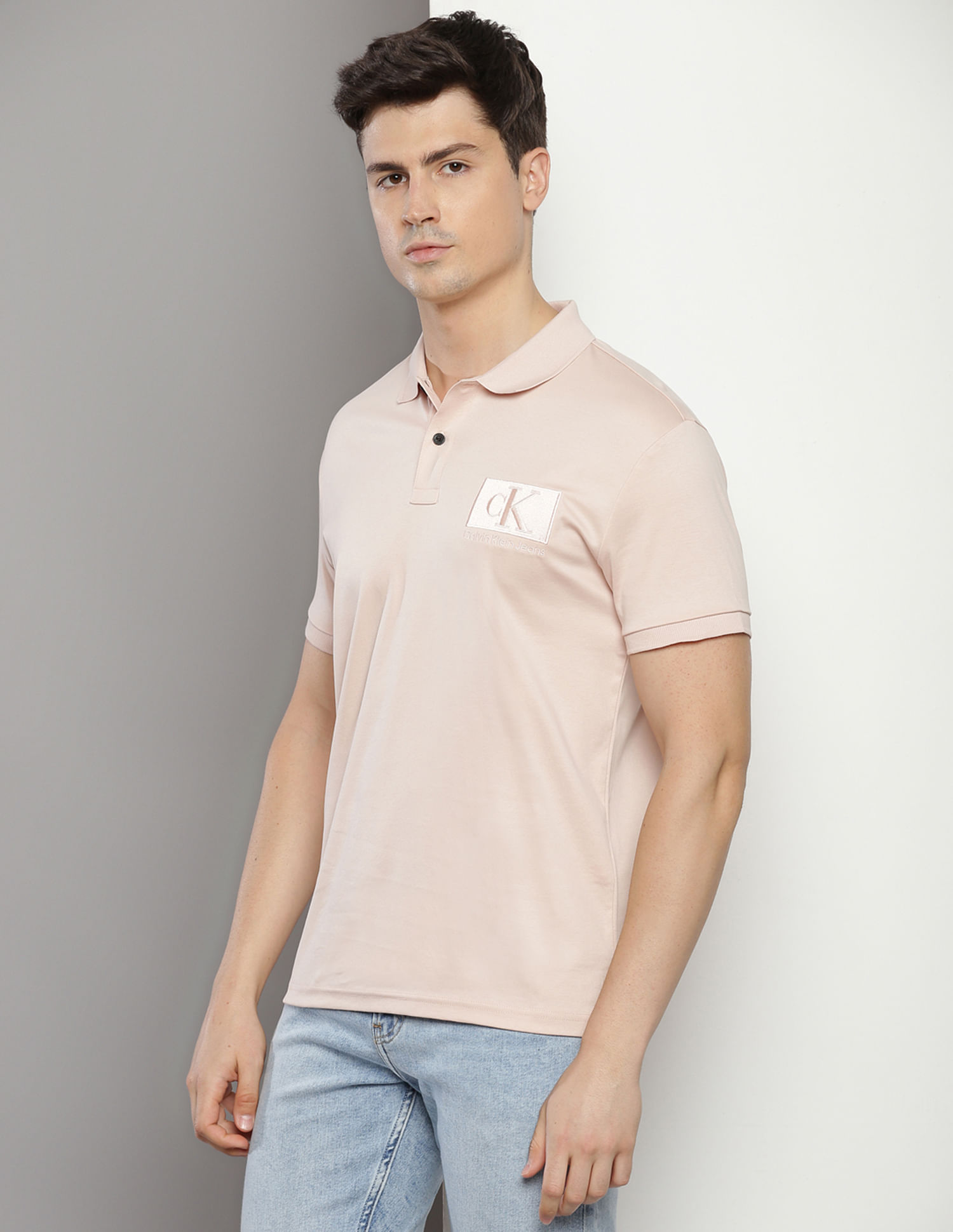 Buy Calvin Klein Slim Logo Badge Polo Shirt - NNNOW.com Buy Calvin Klein Slim Logo Badge Polo Shirt - NNNOW.com