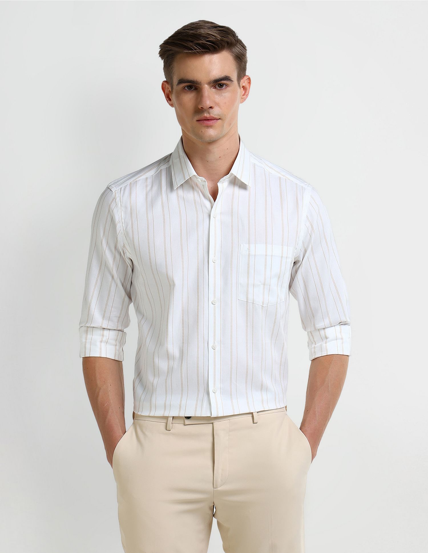 Arrow Vertical Striped Dobby Shirt