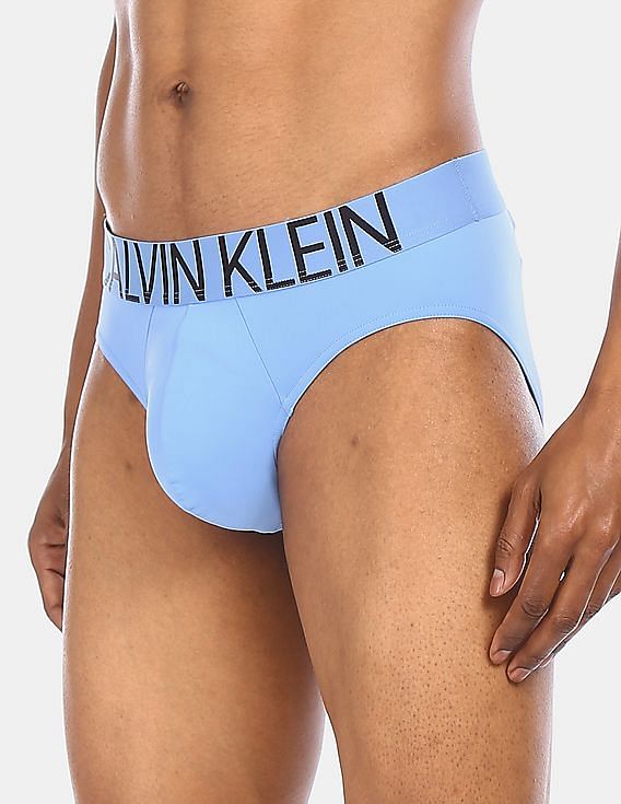 000NB2601A Calvin Klein Mens Intense Power Hip Brief 2 Pack - 000NB2601A  Midnight Blue/Unique Jade