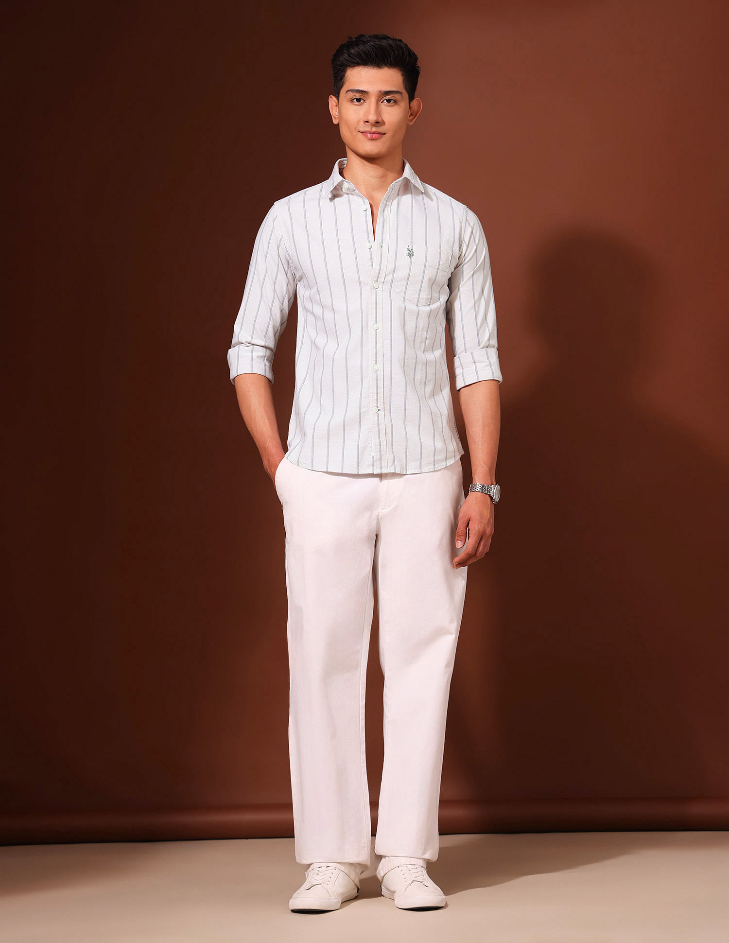 U.S. Polo Assn. Oxford Vertical Striped Shirt