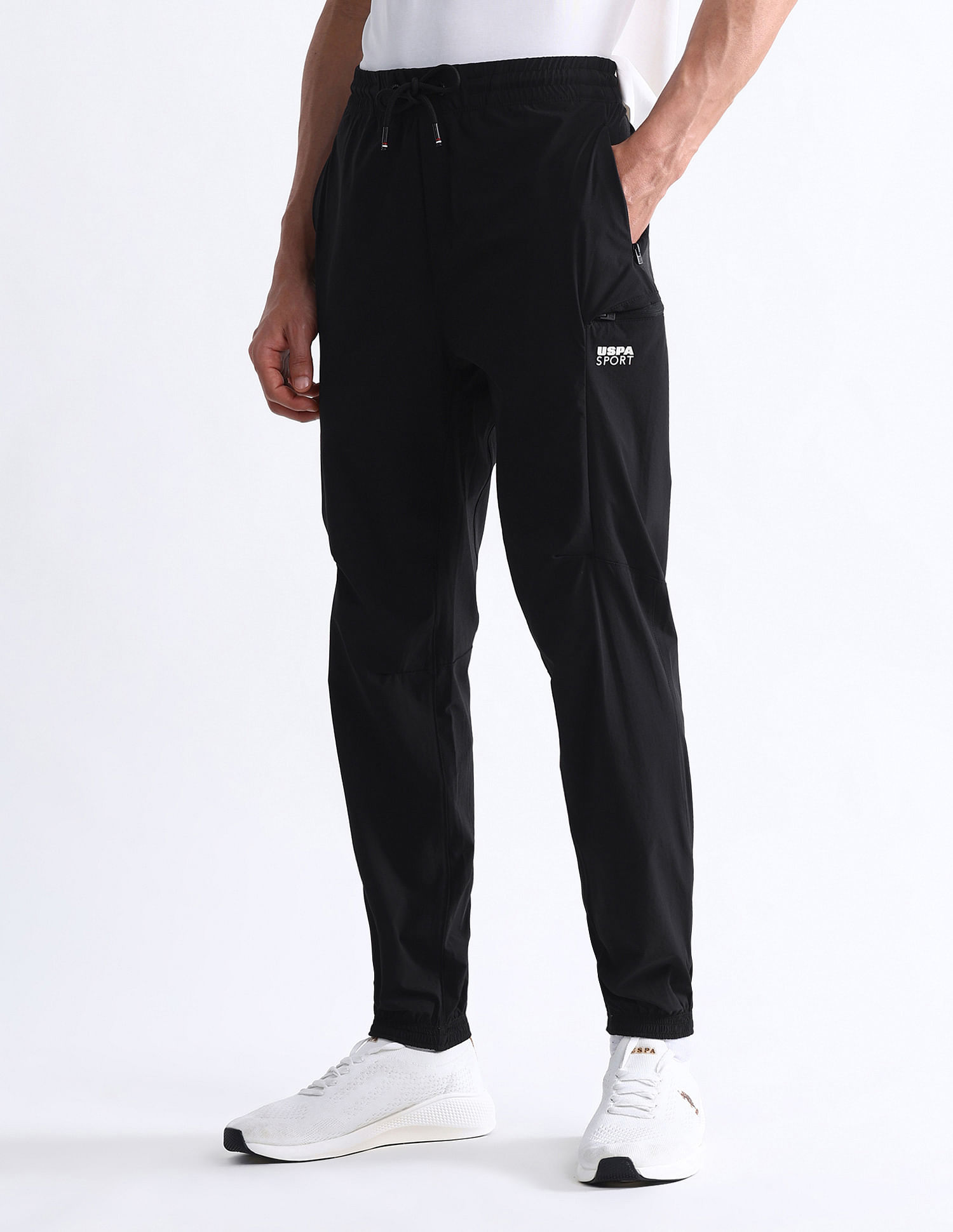USPA Active Solid Slim Fit Active Joggers