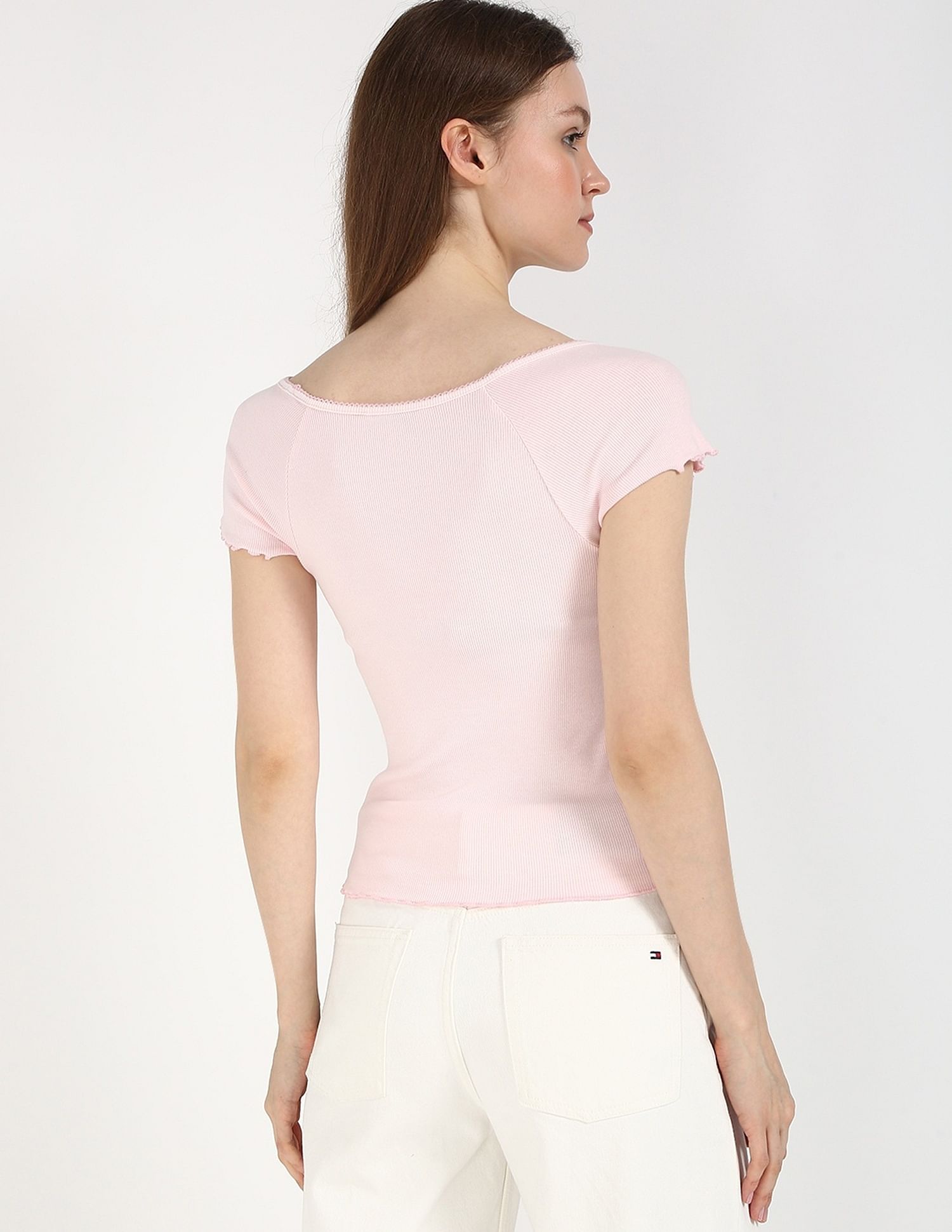 Tommy Hilfiger Slim-Fit Cotton Round Neck Top