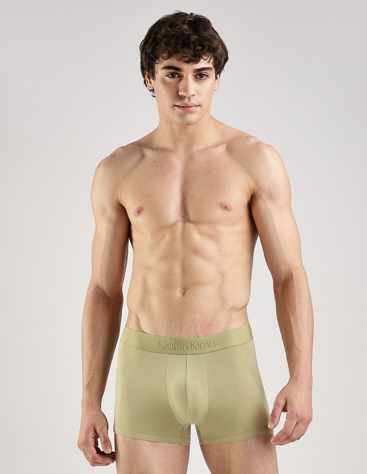 Calvin Klein Underwear Brown Solid Low Rise Trunk