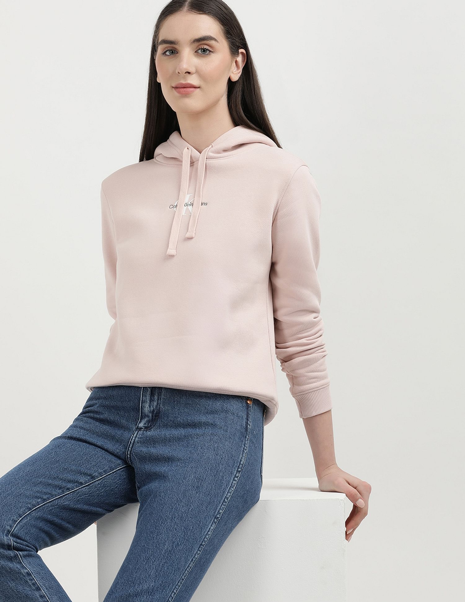 Calvin Klein Jeans Monologo Regular Fit Hooded Sweatshirt