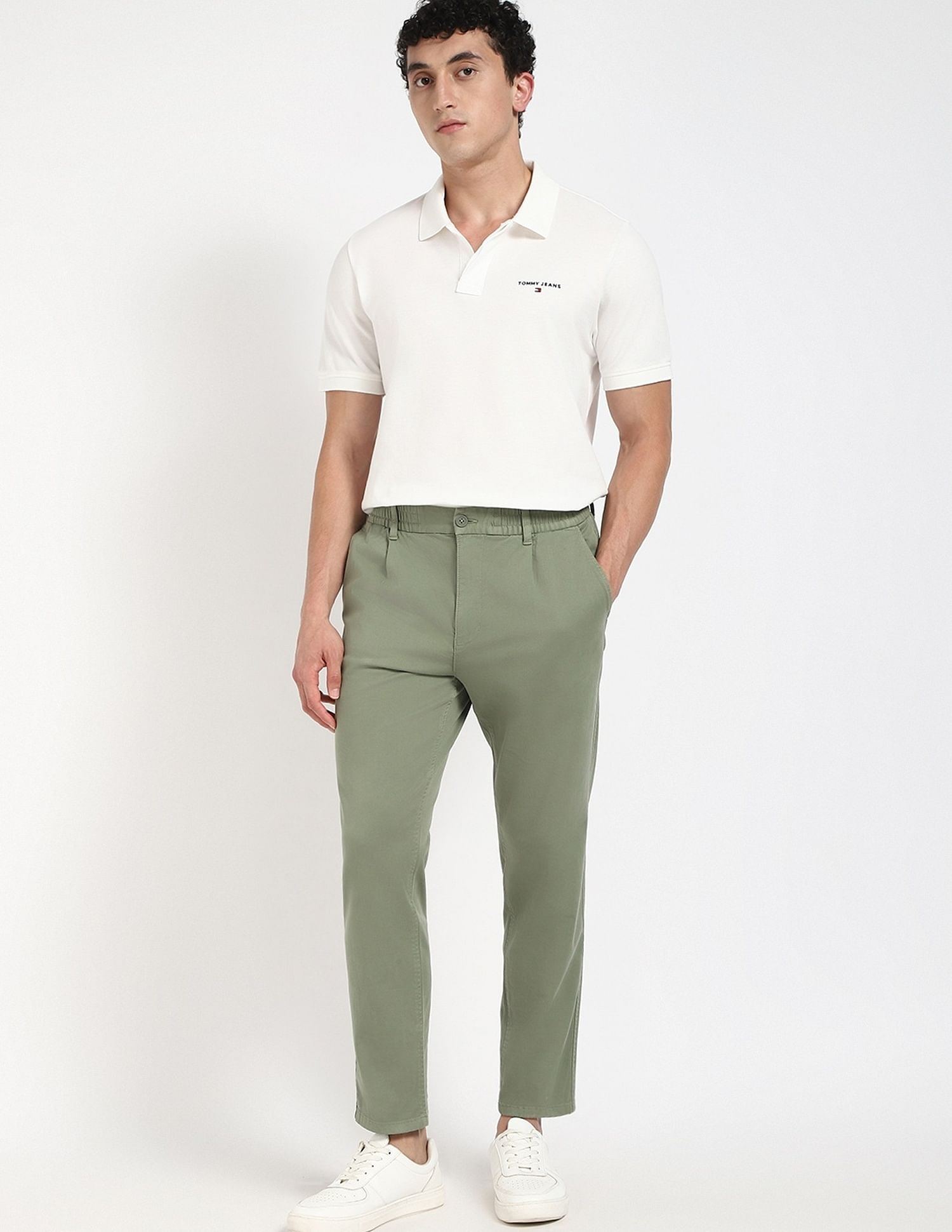 Tommy Hilfiger Solid Relaxed Fit Trouser
