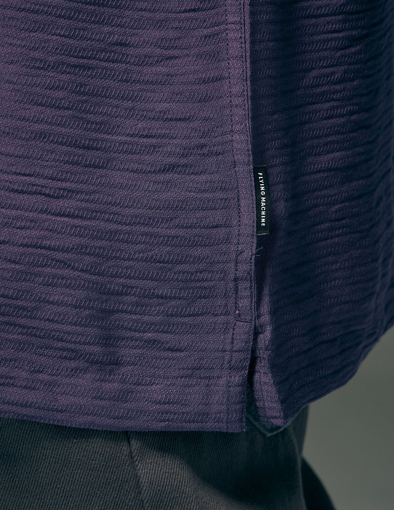 Flying Machine Textured Oversized Fit Shirt